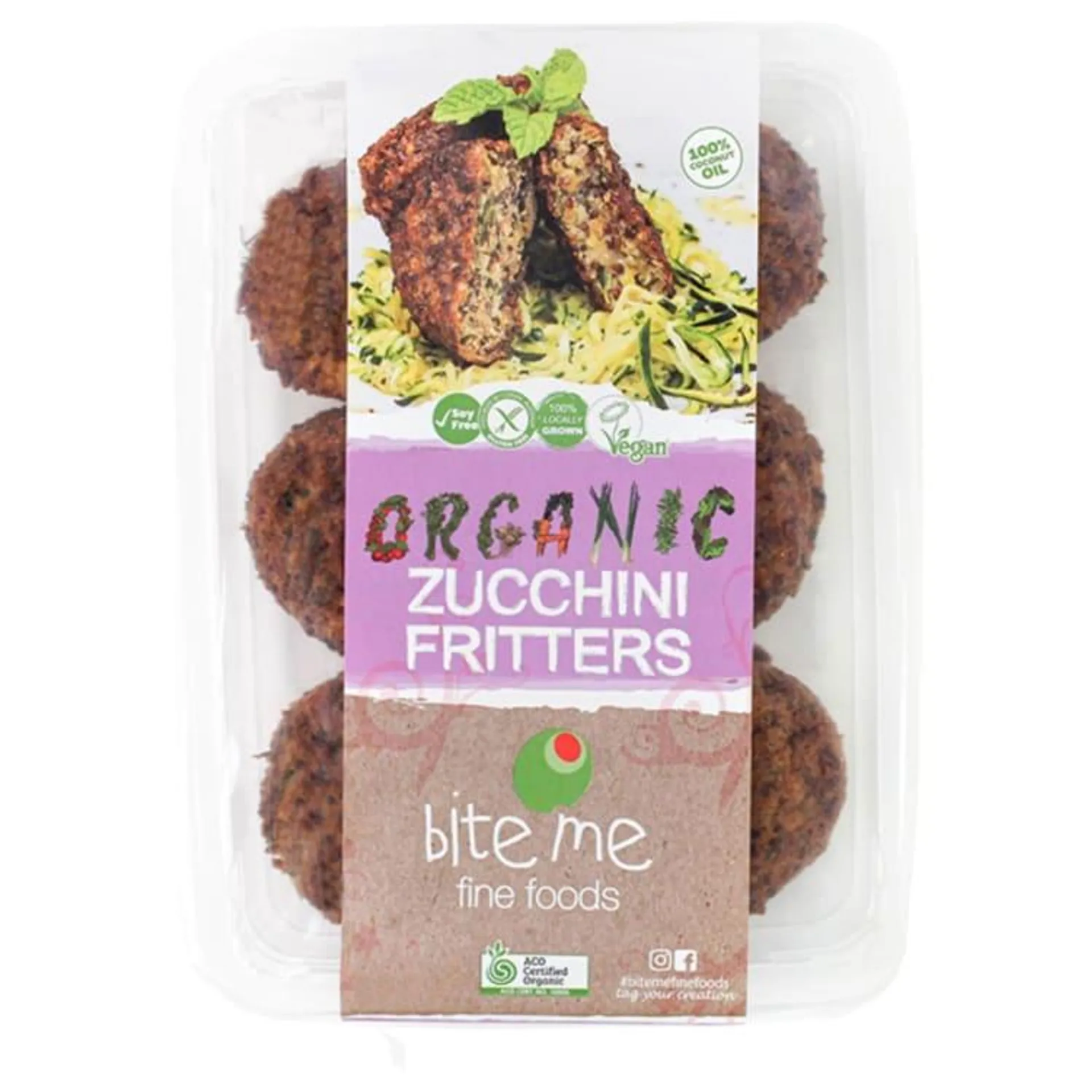 Bite Me Fine Foods Zucchini Fritters