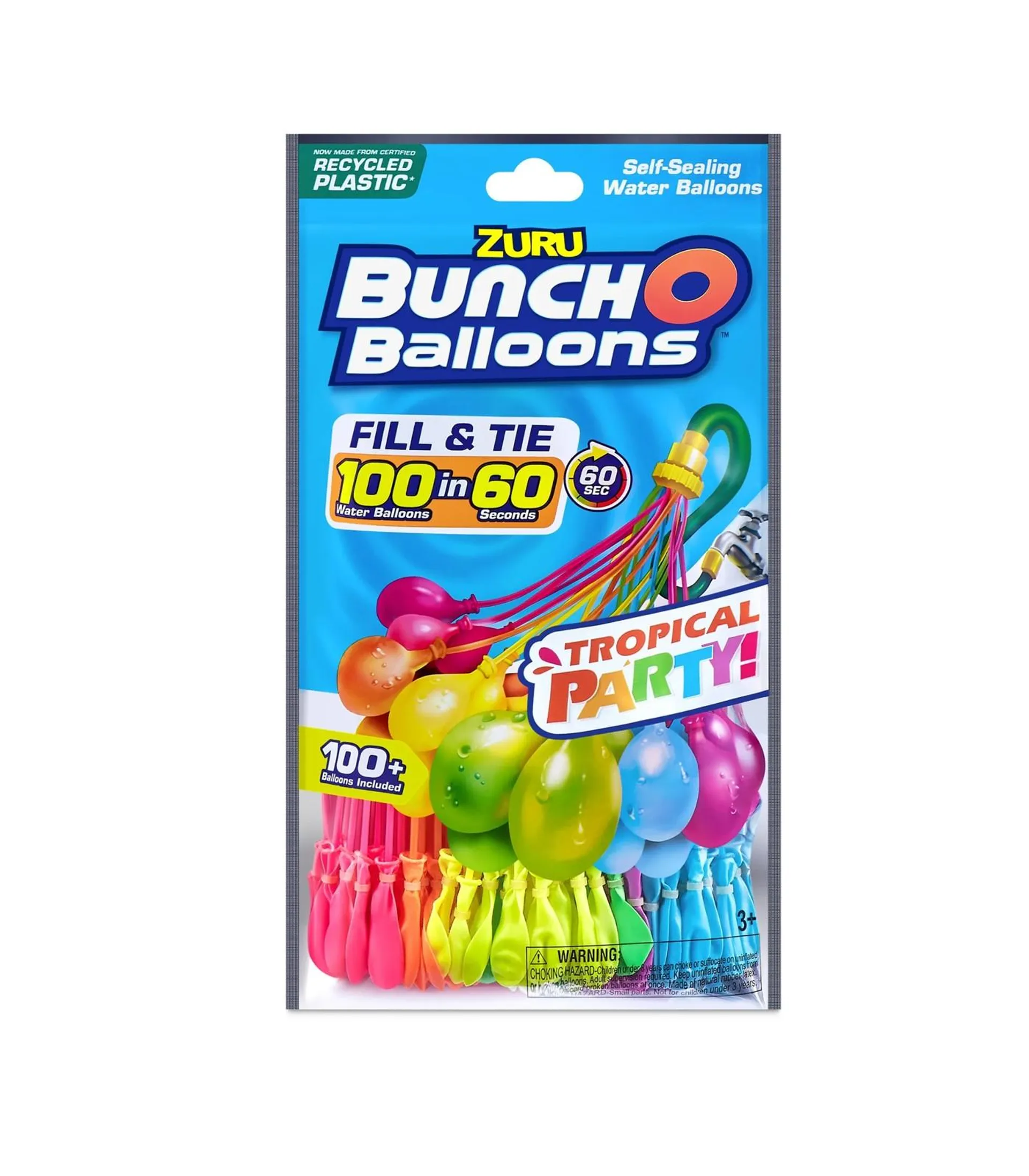 Bunch O Balloons Tropical Party Water Balloons 3 Pack