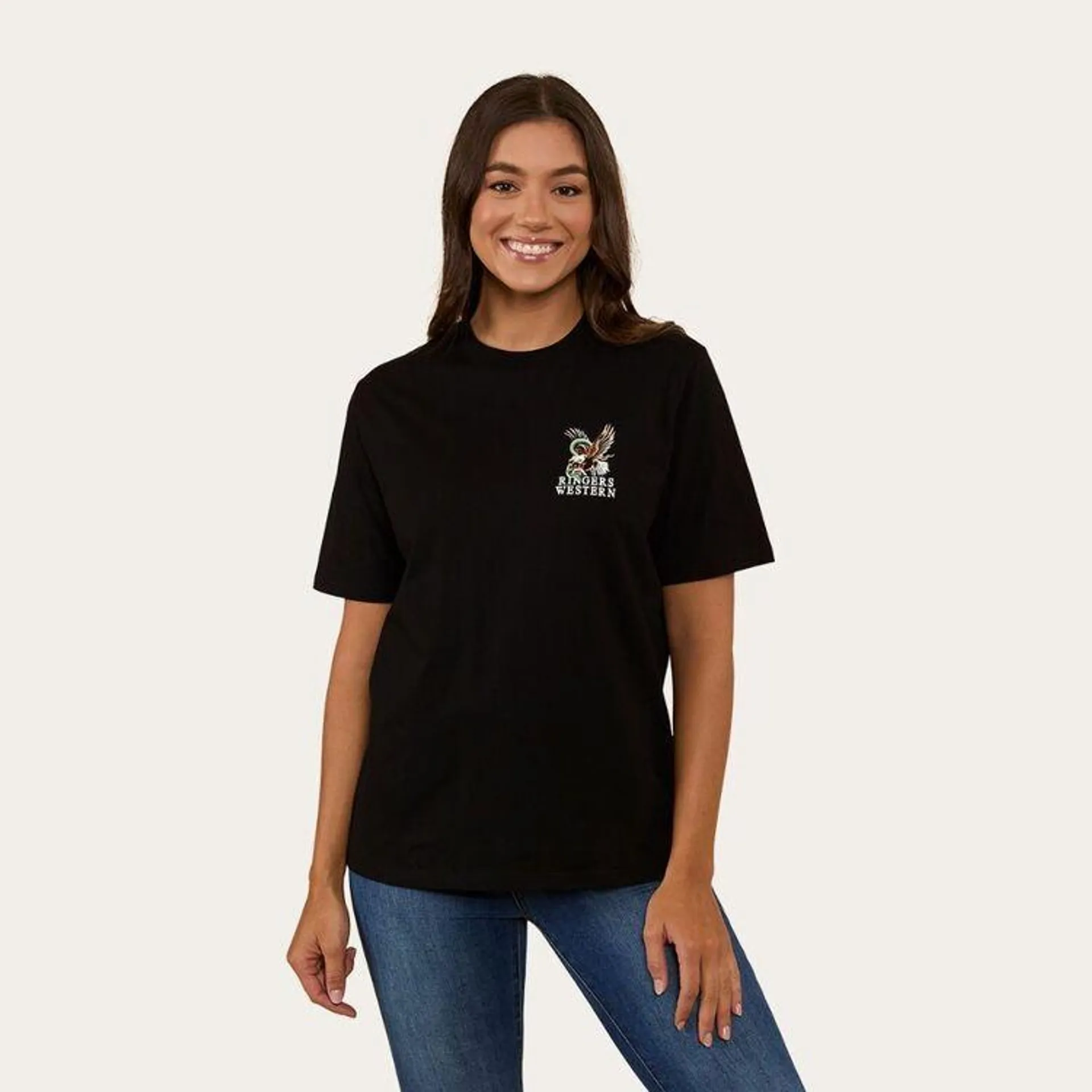 Ringers Western Women's Eyrie Loose Fit Tee Black