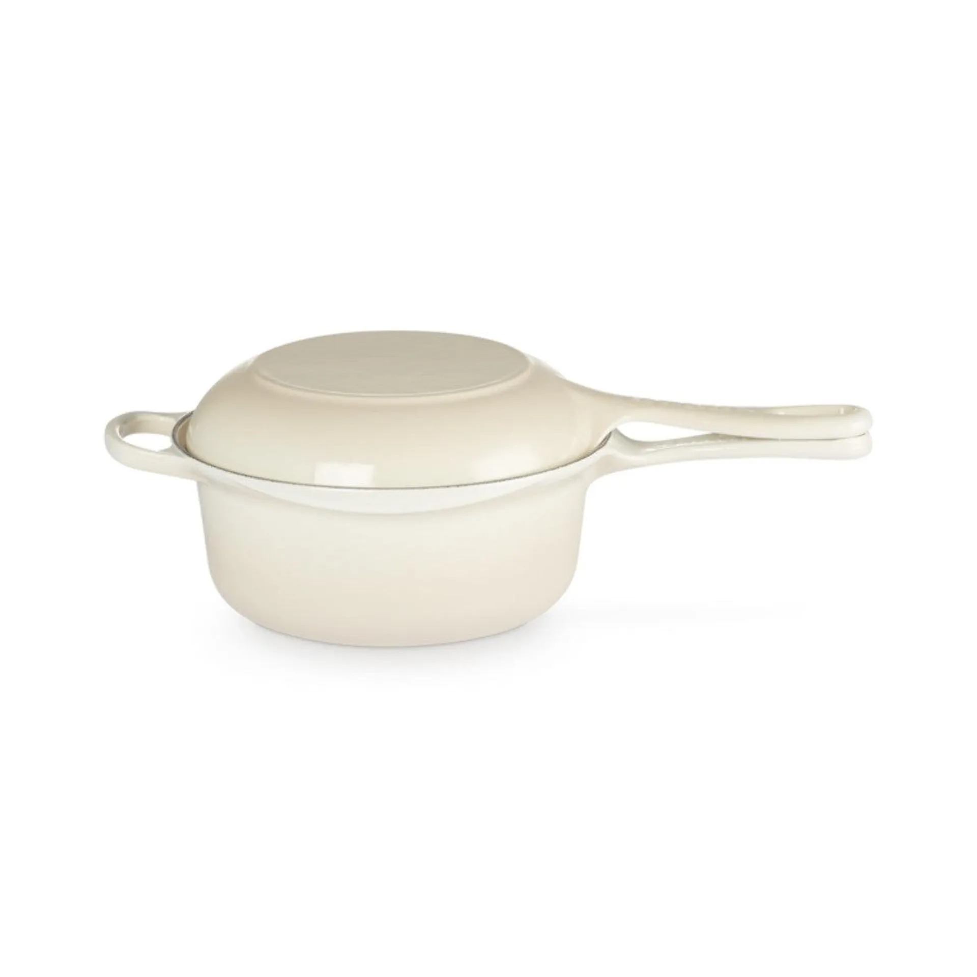 Le Creuset Signature Cast Iron 2-in-1 Saucepan Meringue