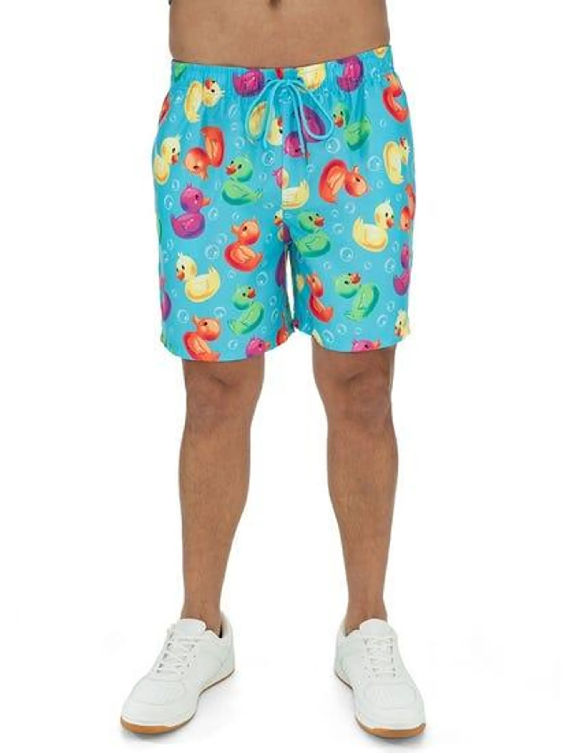 Pacifica Matchy Shorts Aqua Pool Party Print