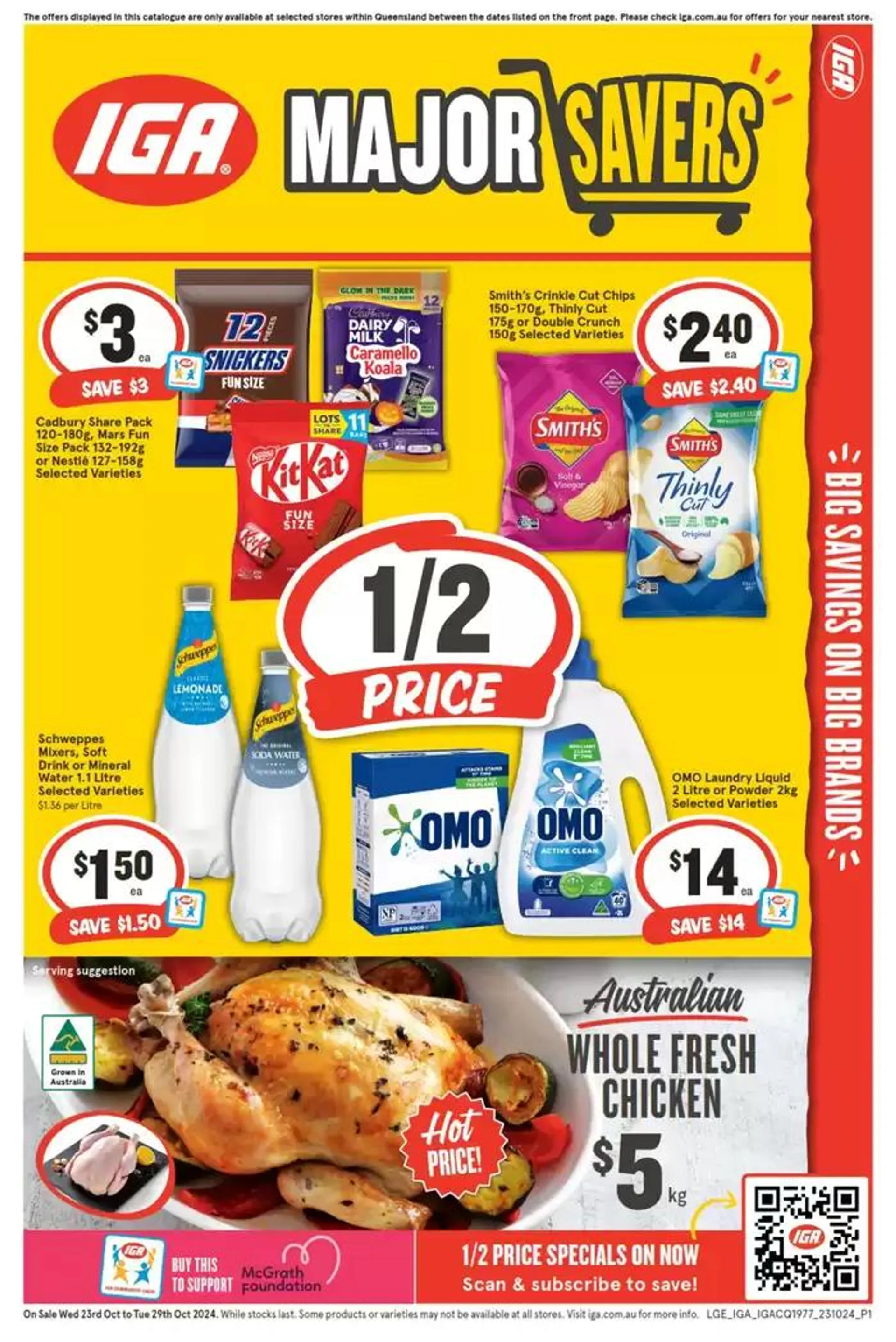 IGA - 1/2 Price - 23/10 - Catalogue valid from 23 October to 29 October 2024 - page 1