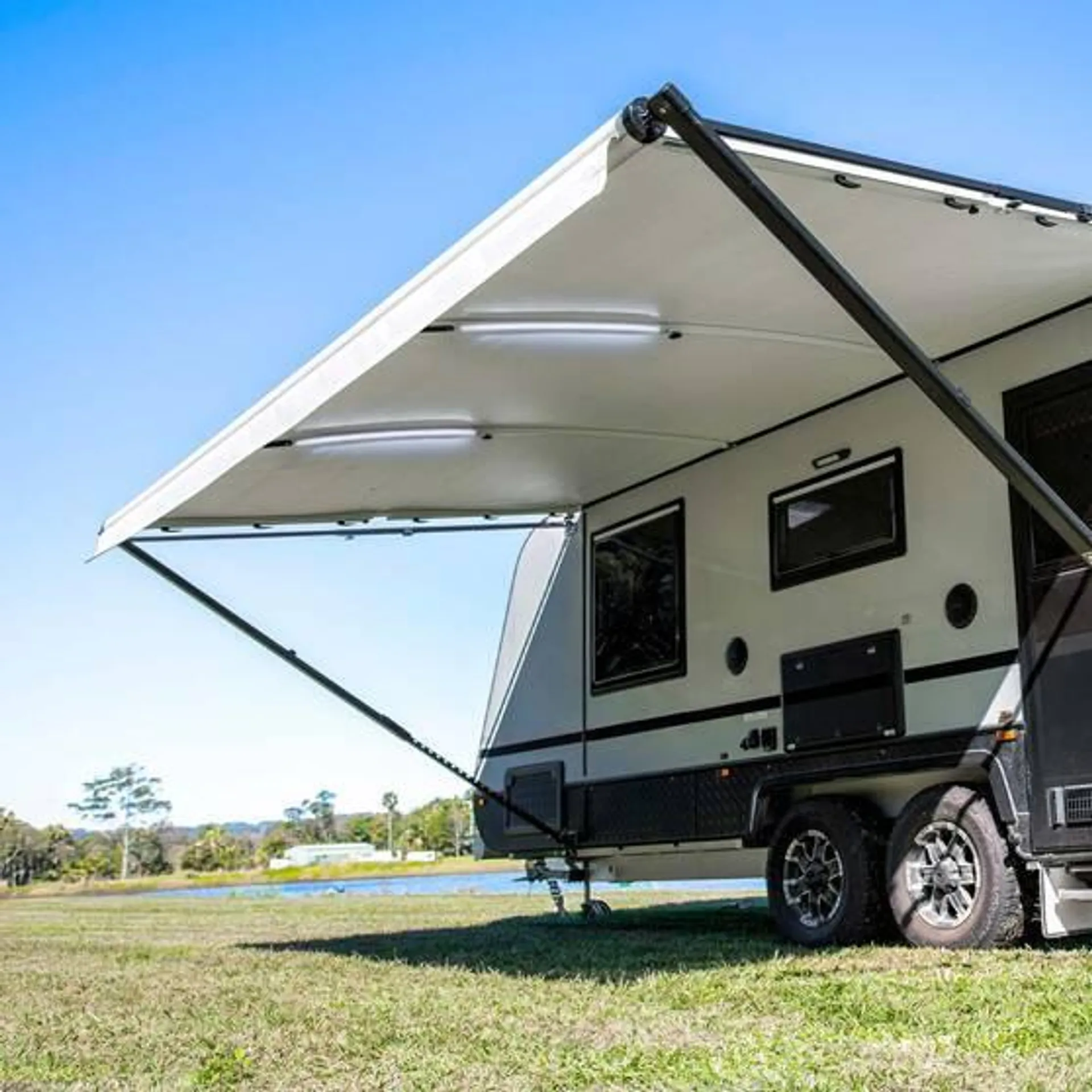 Aussie Traveller Curved Roof Rafter with LED White