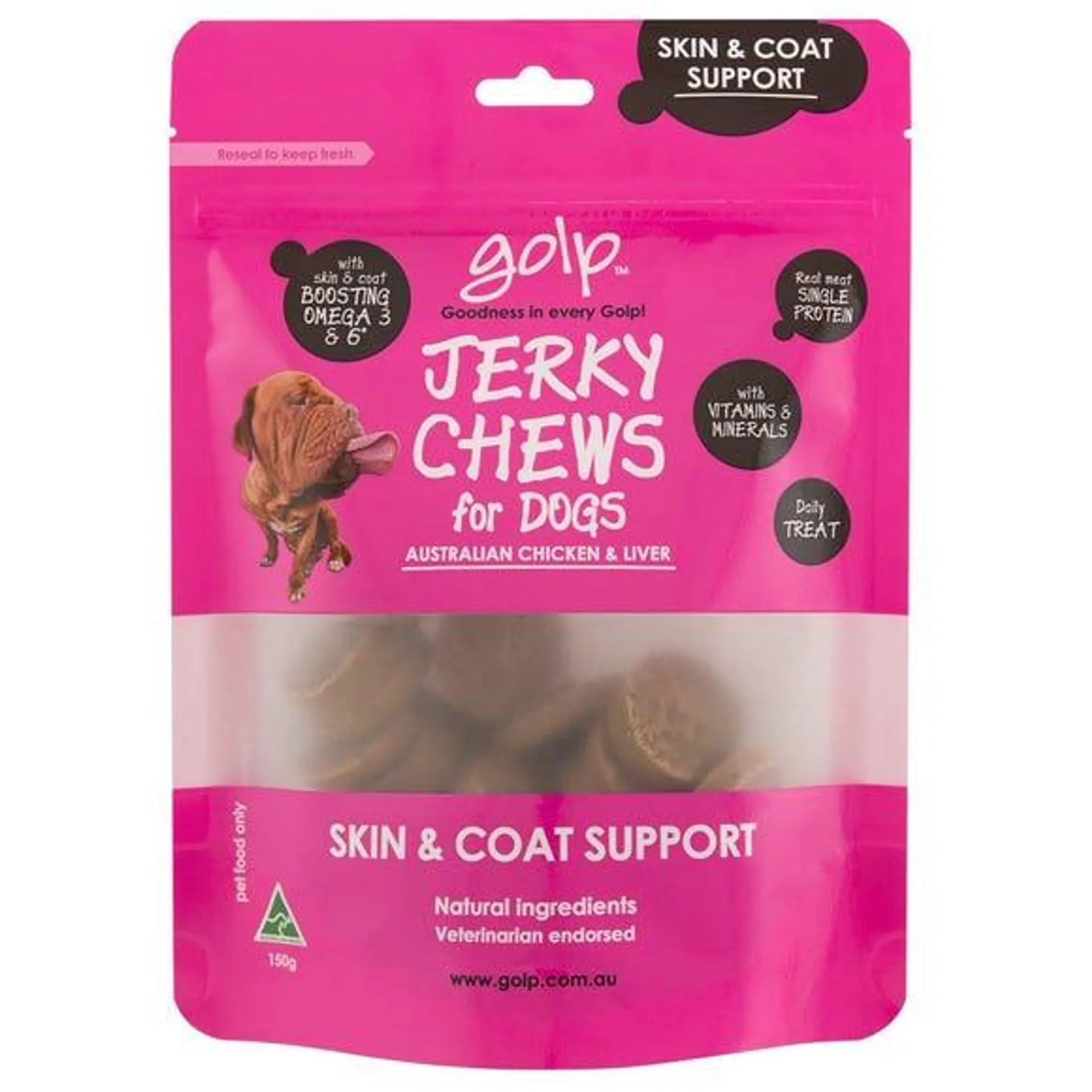 GOLP Jerky Chews Chicken & Liver 150g