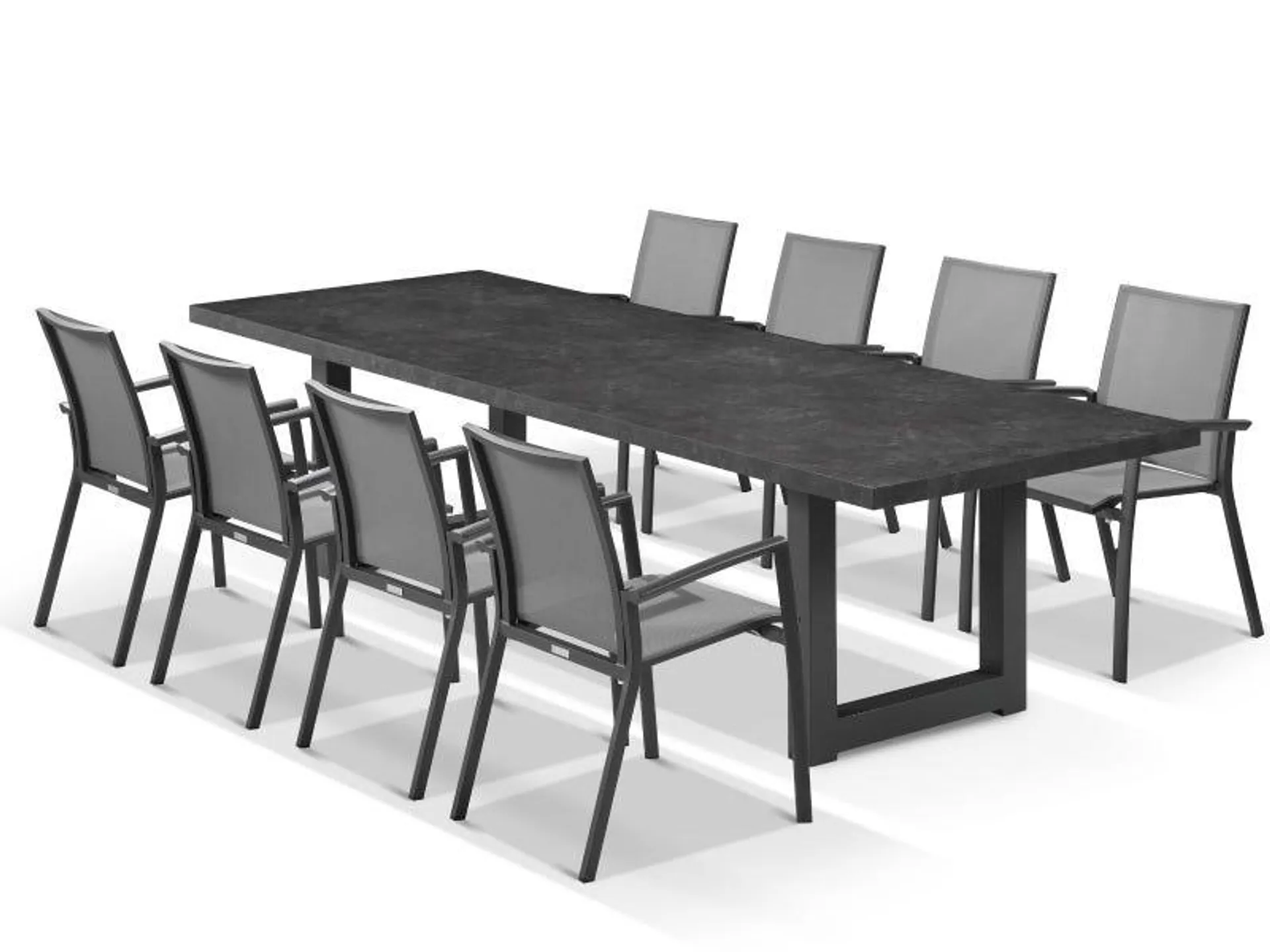 Modena Ceramic Table With Sevilla Chairs 9pc Outdoor Dining Setting