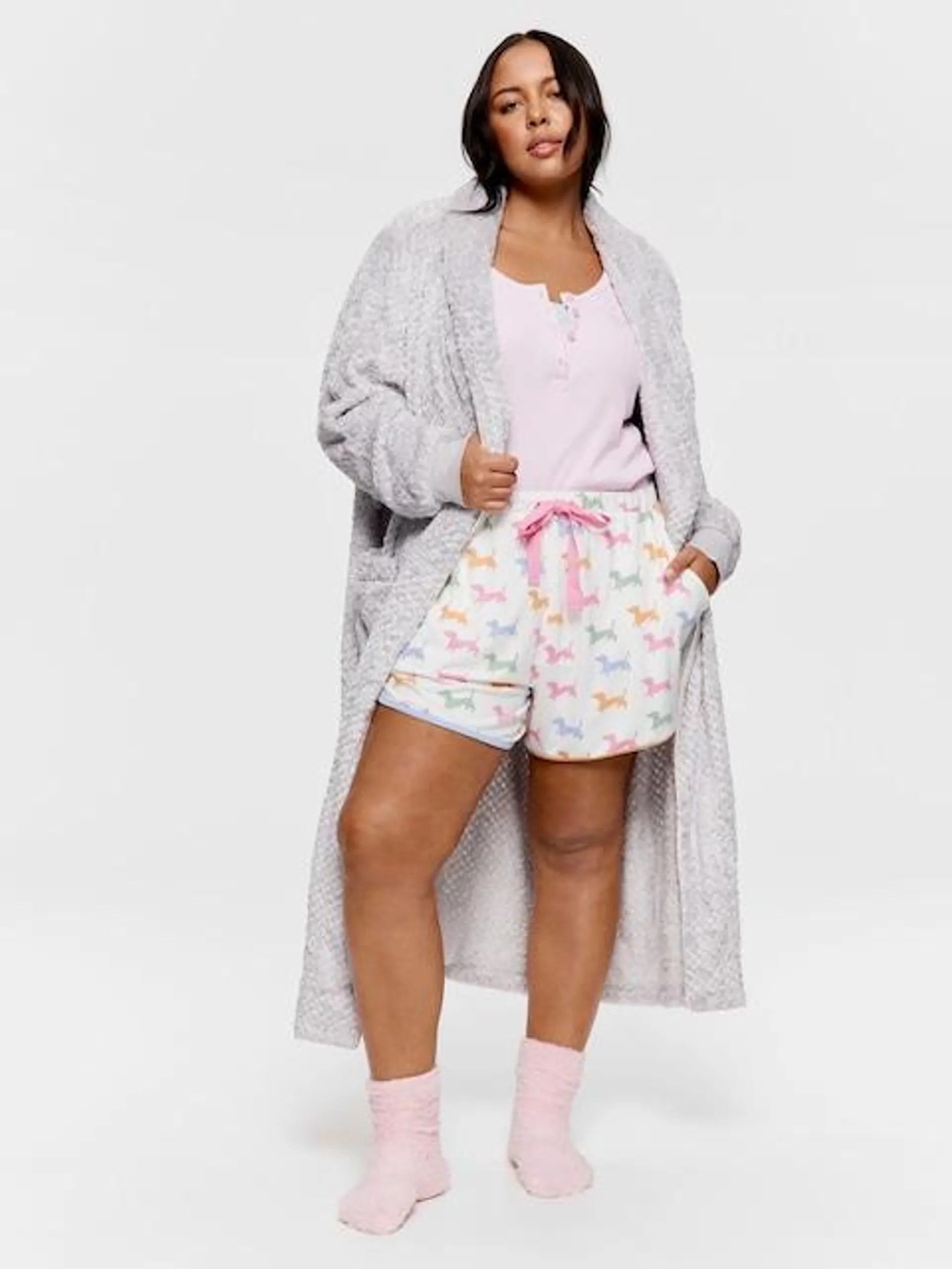 P.A. Plus Coloured Penny Plush Mid Short