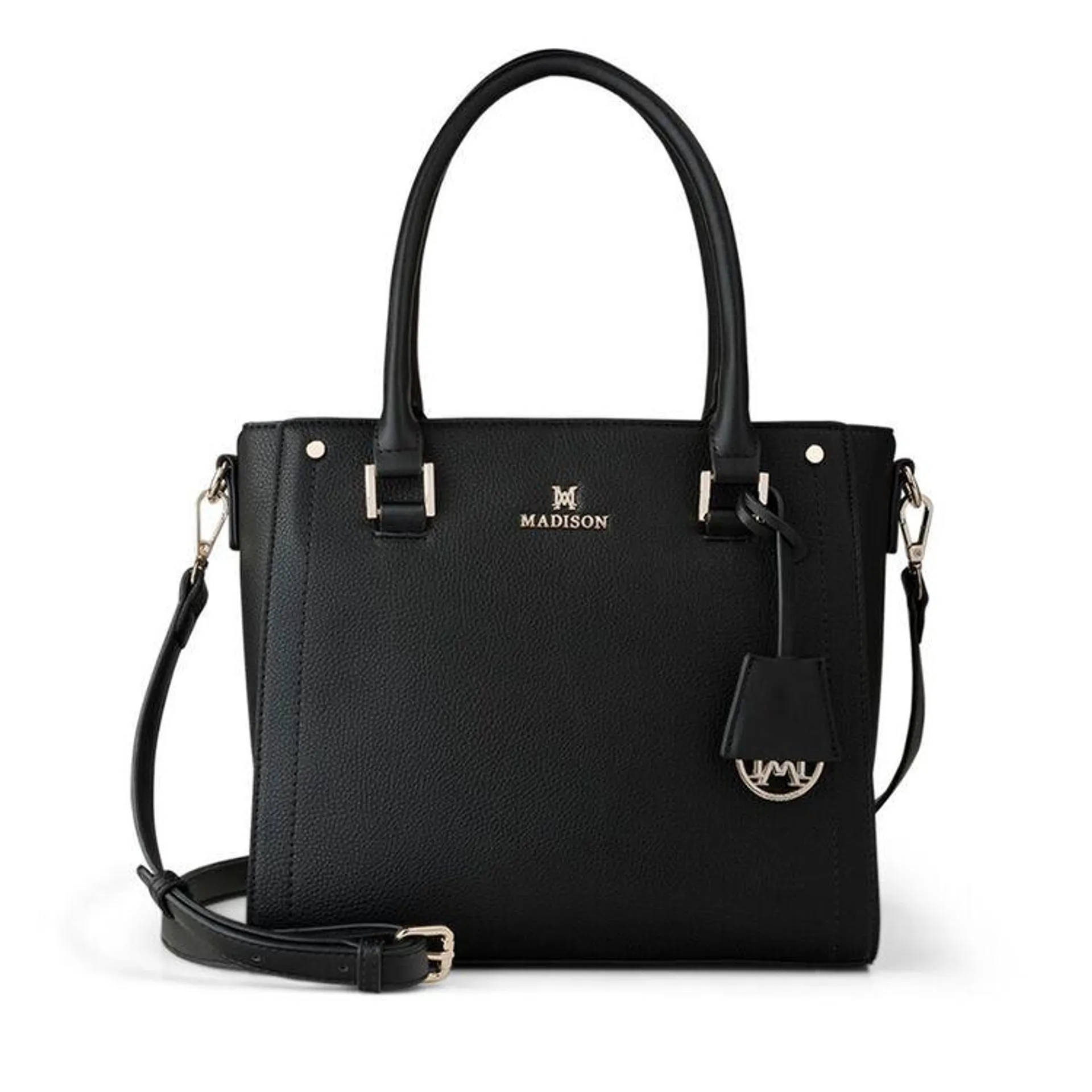 Madison Women's Angie Compartment Tote Bag Black