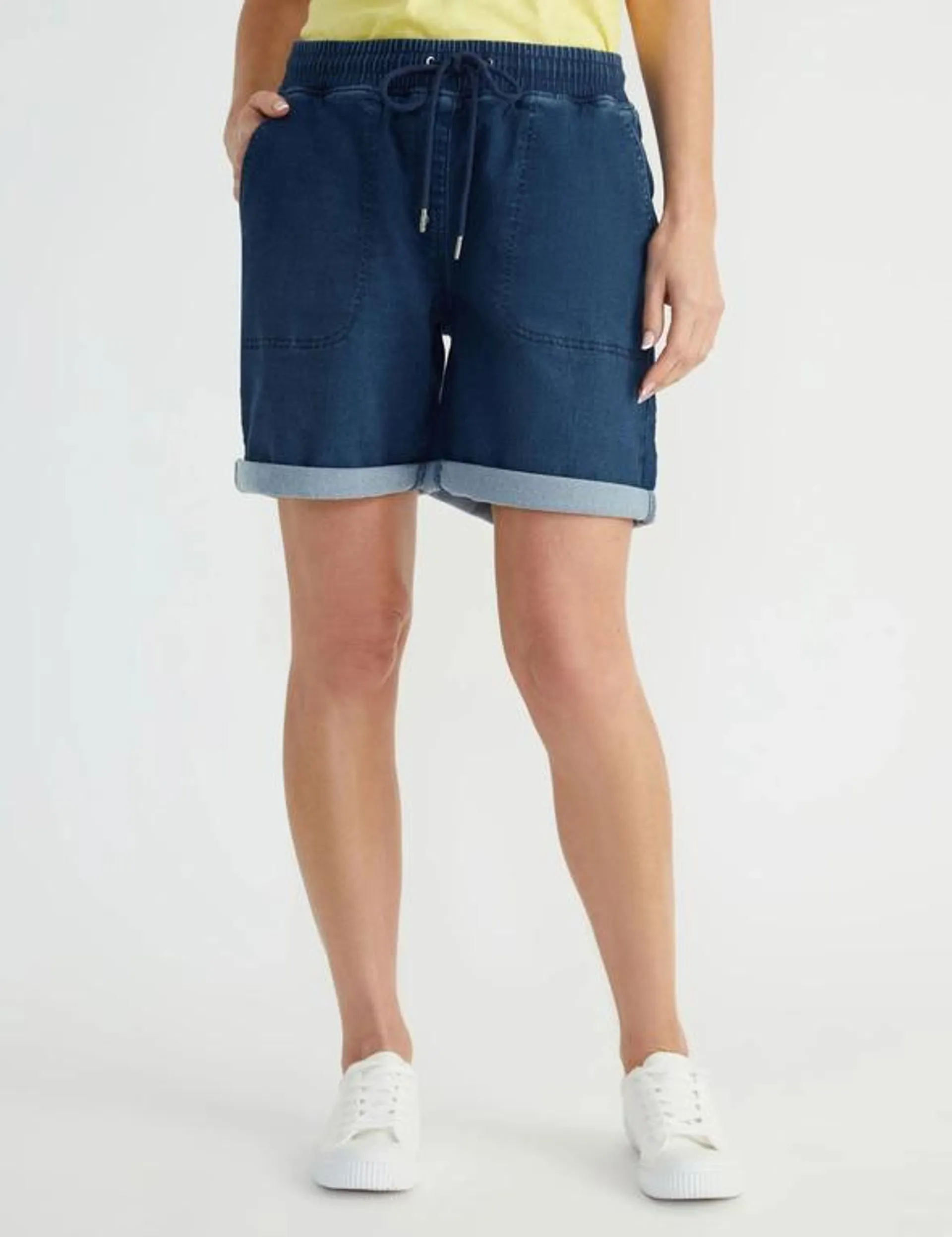 Millers Drawcord Denim Jogger Short