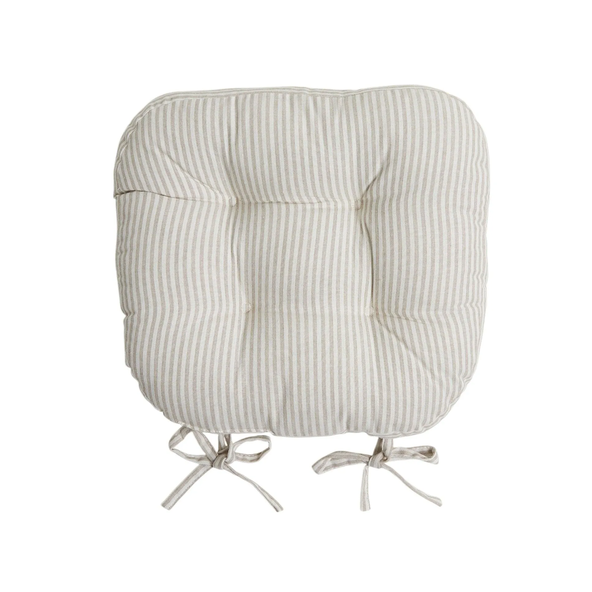 Marais Almond Stripe Seat Cushion 41x44x5cm