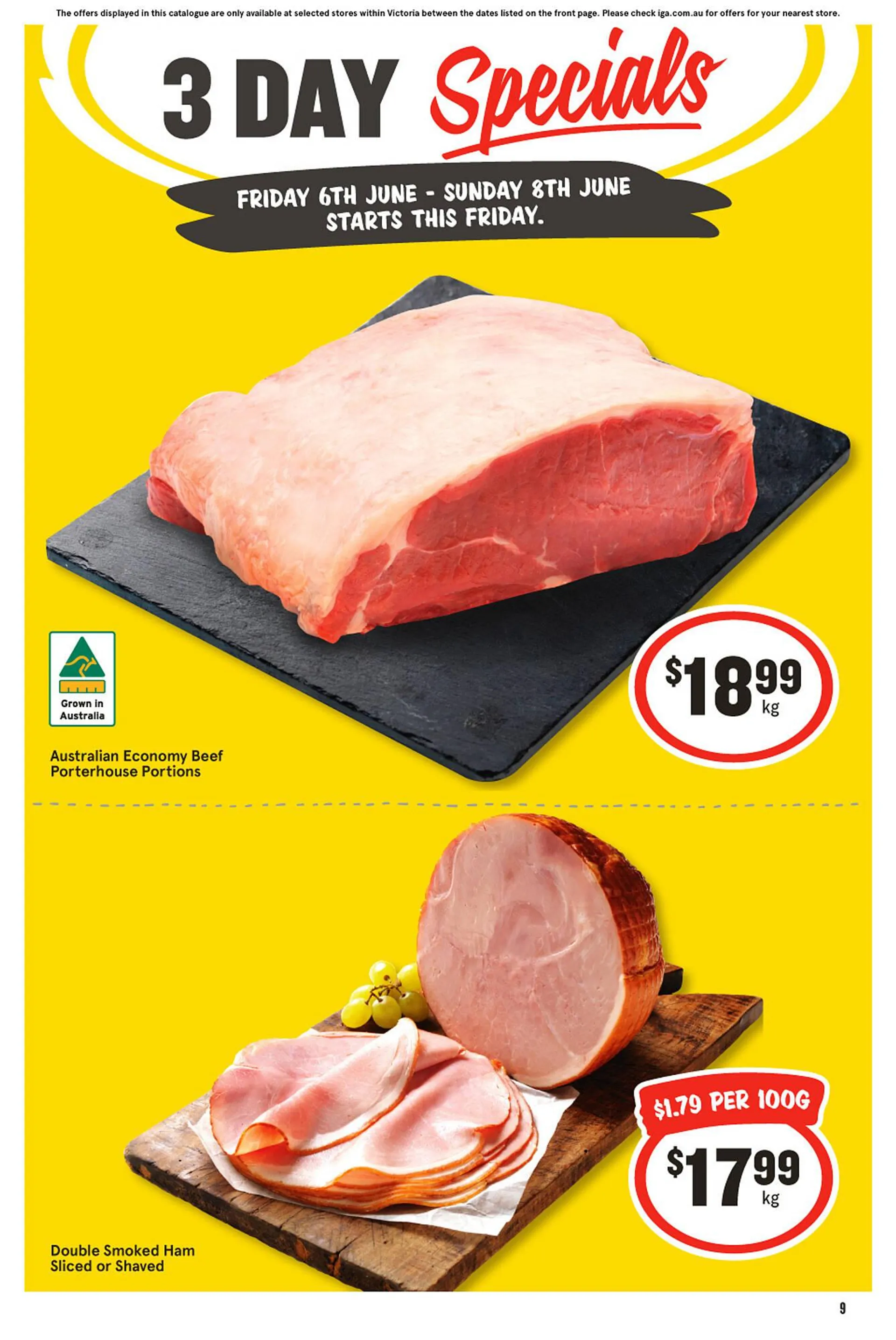 IGA catalogue - Catalogue valid from 6 June to 8 June 2025 - page 1