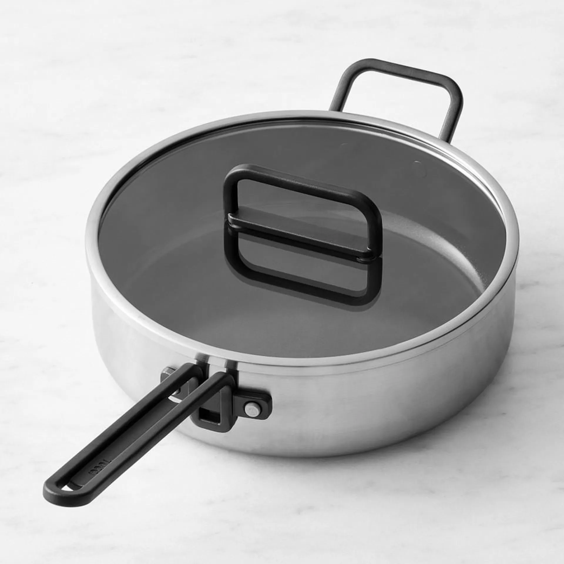 GreenPan™ Stanley Tucci™ Stainless Steel Ceramic Non-Stick Saute Pan, 3.8 L.