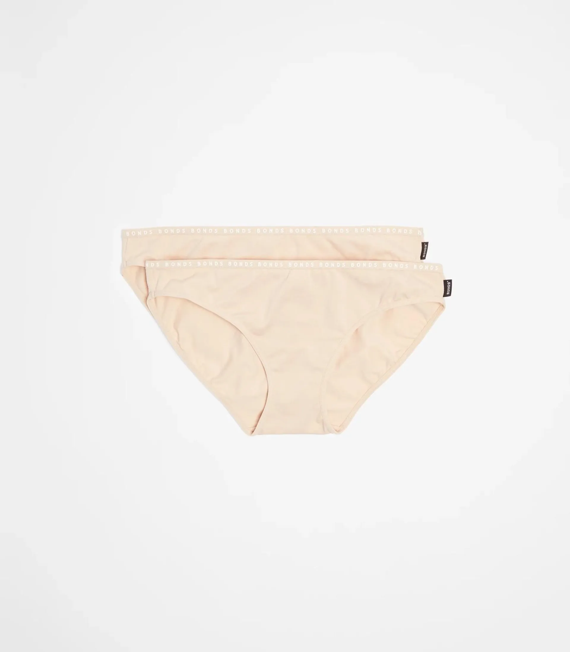 Bonds 2 Pack Hipster Bikini Briefs - Nude