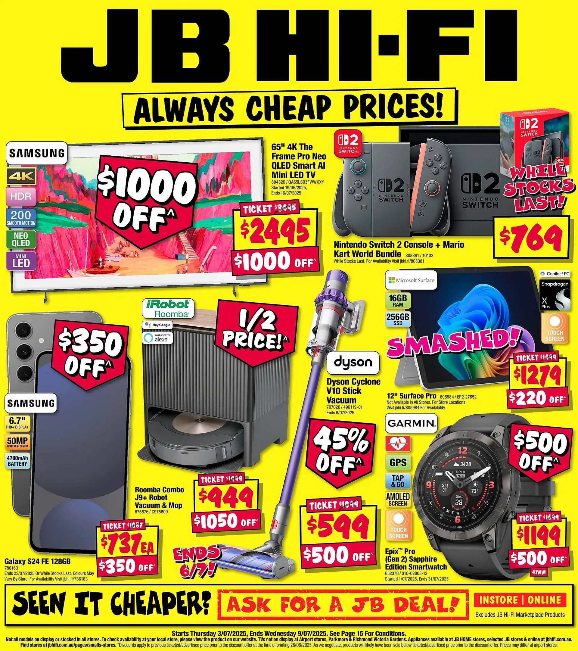 JB Hi-Fi catalogue - Catalogue valid from 3 July to 9 July 2025 - page 1
