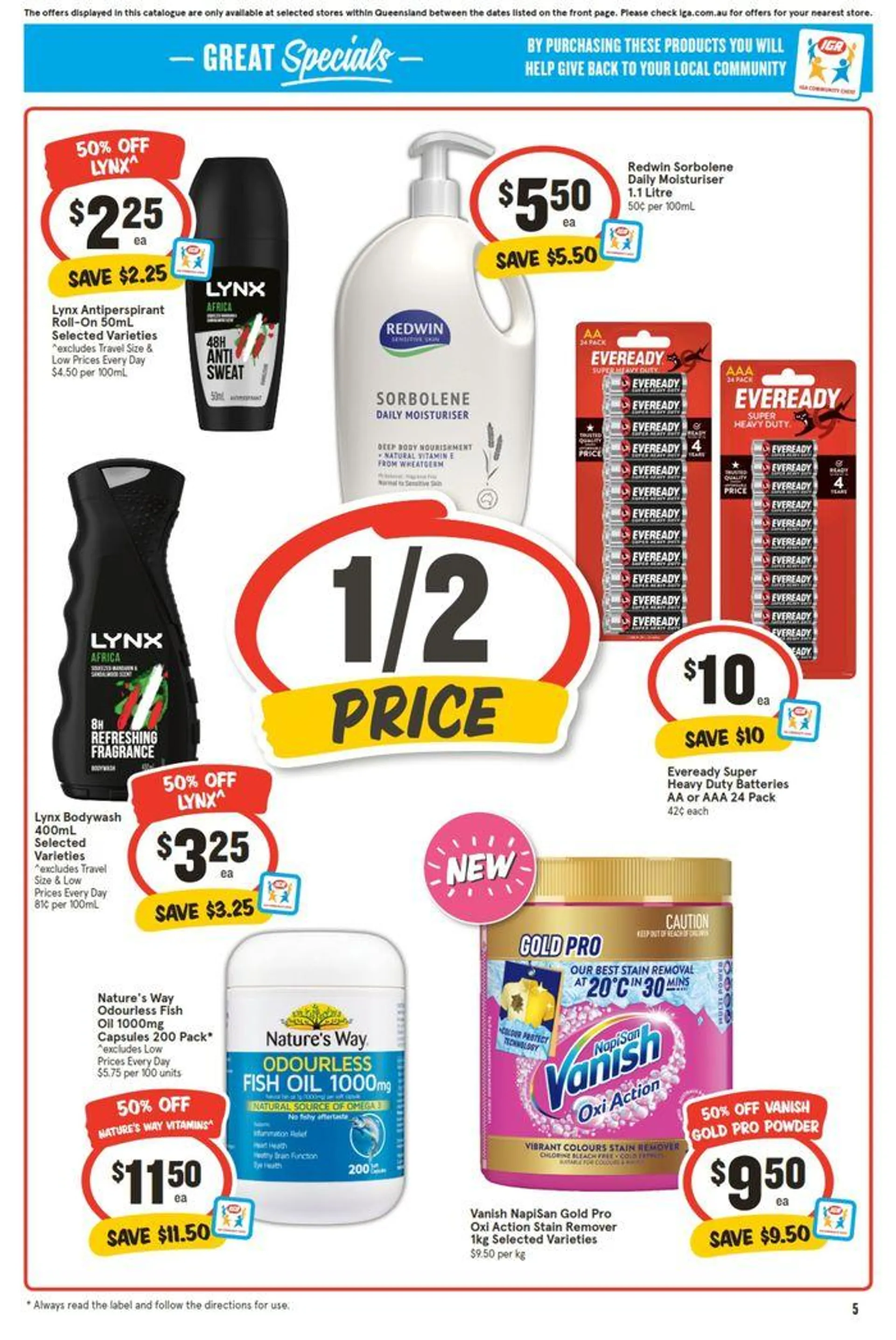 IGA - 1/2 Price - 03/07 - Catalogue valid from 3 July to 9 July 2024 - page 5