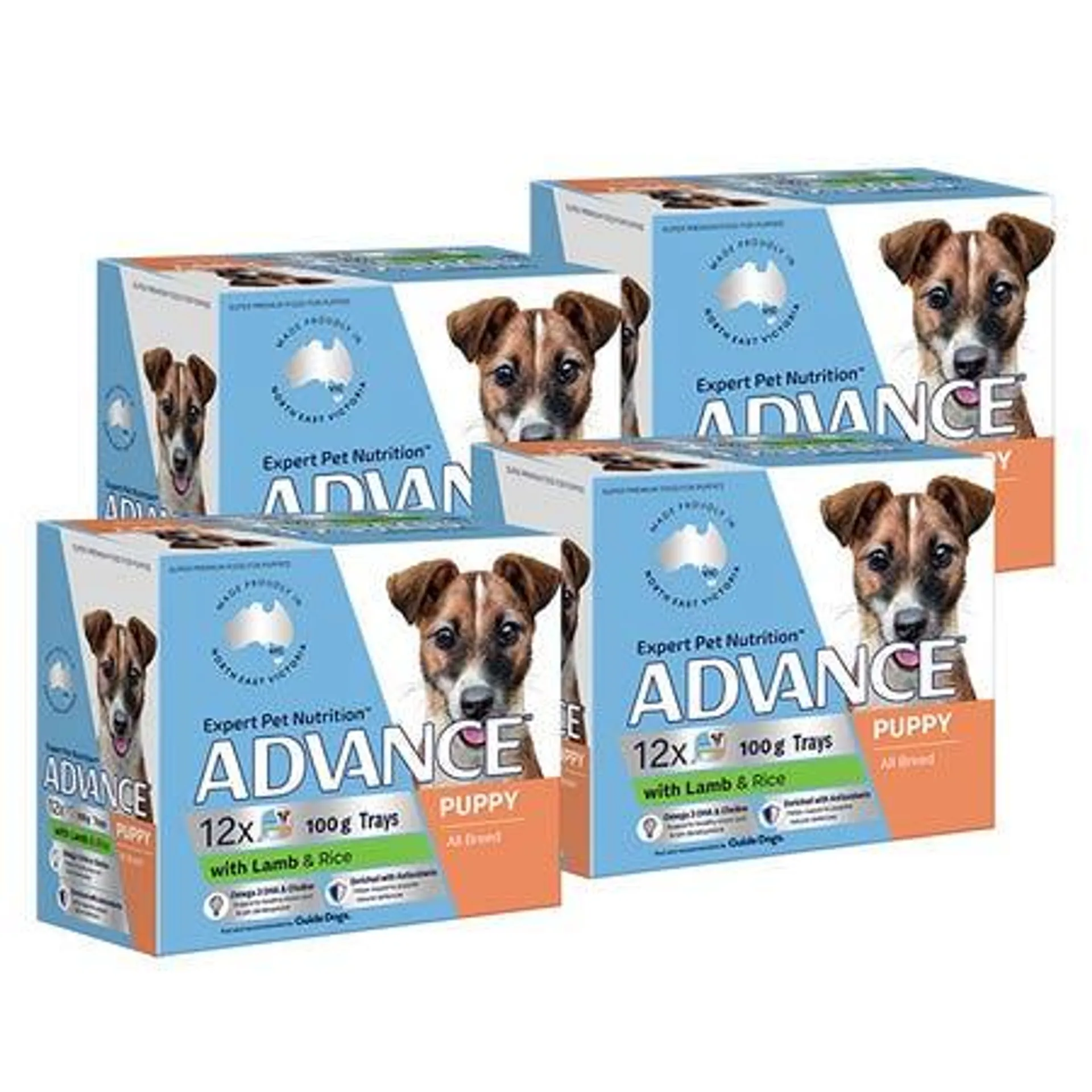 Advance Lamb & Rice Puppy Food 100gx48