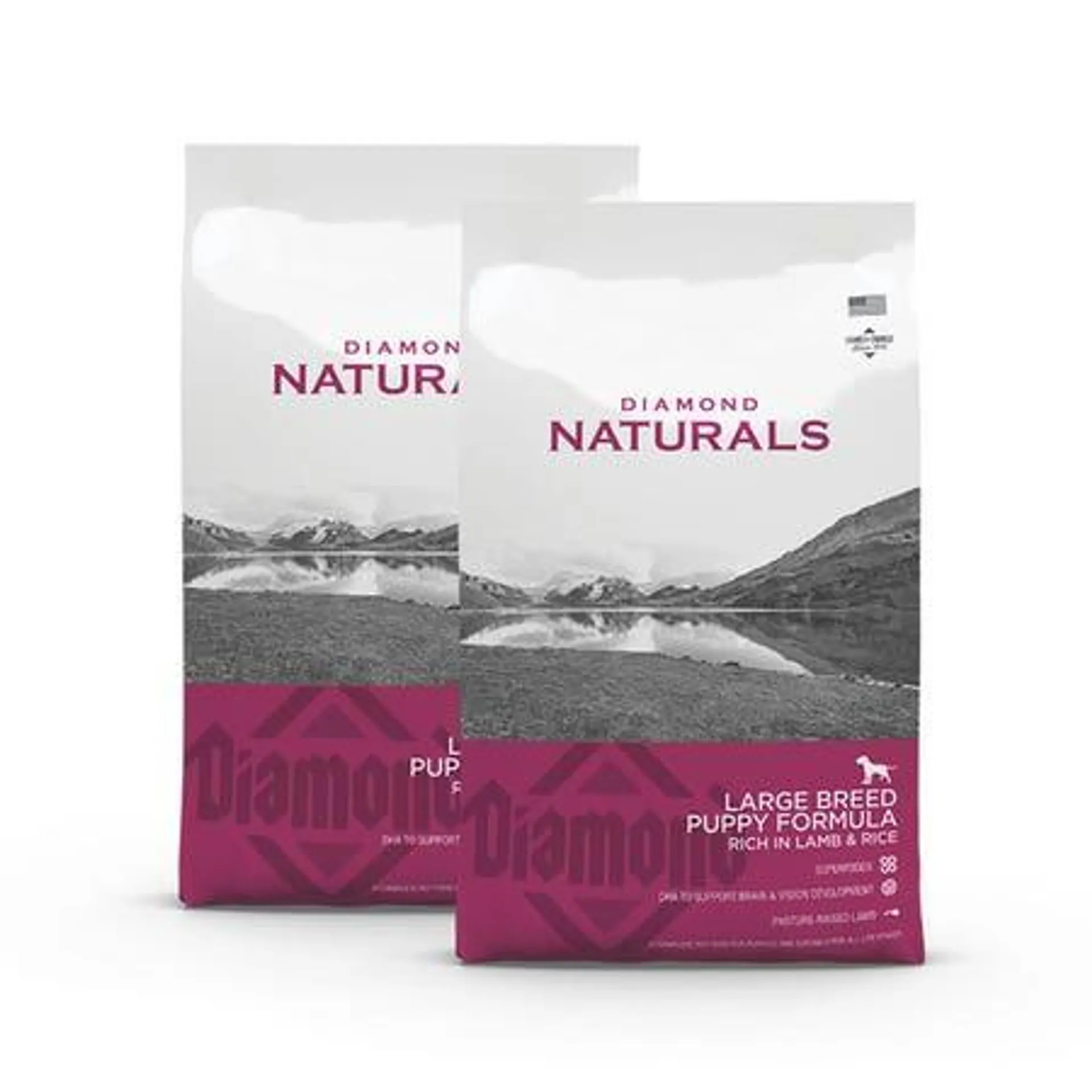 Diamond Naturals Lamb Lg Brd Puppy Food 15kgx2