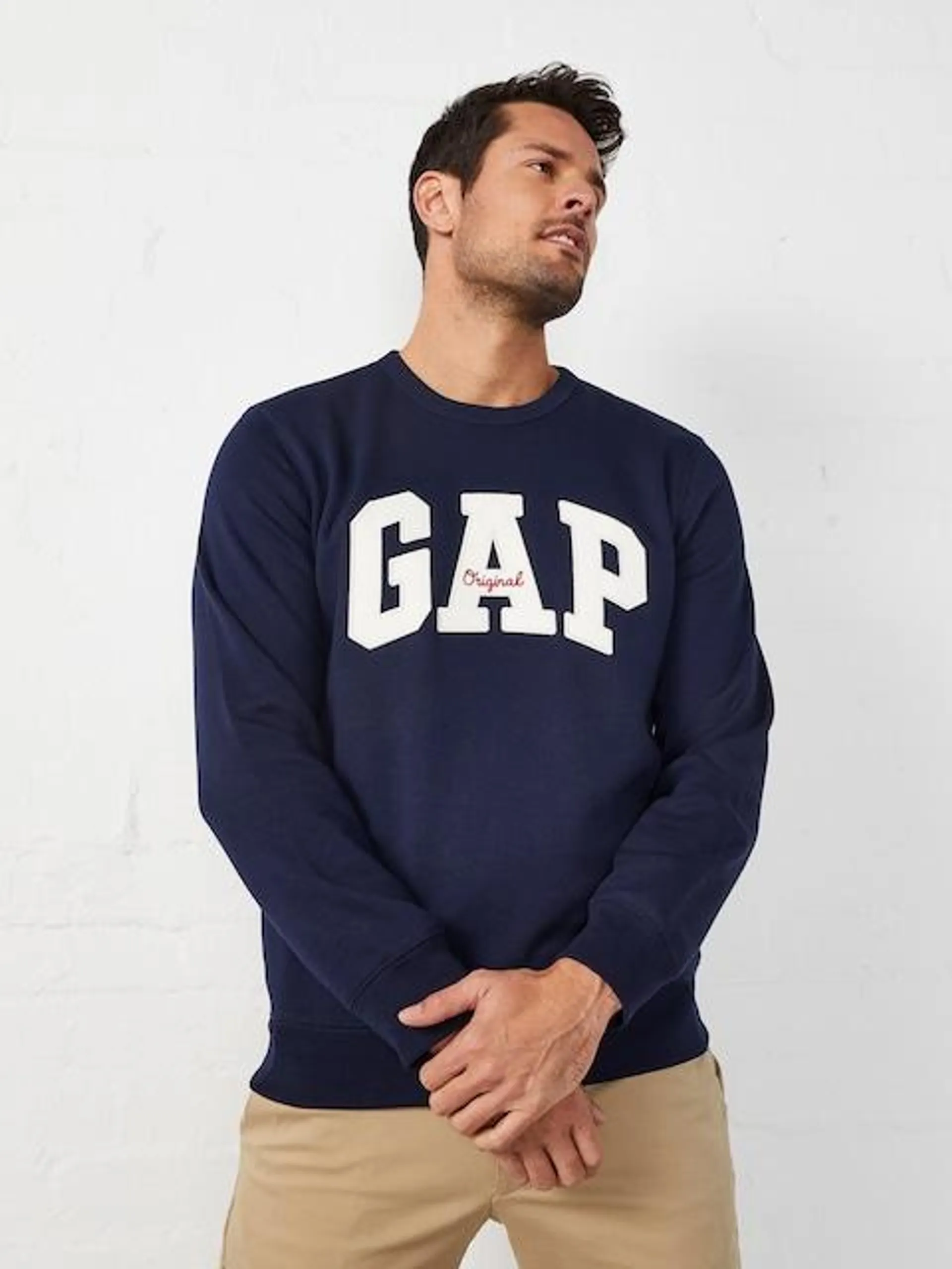 GAP Logo Sweat In Navy