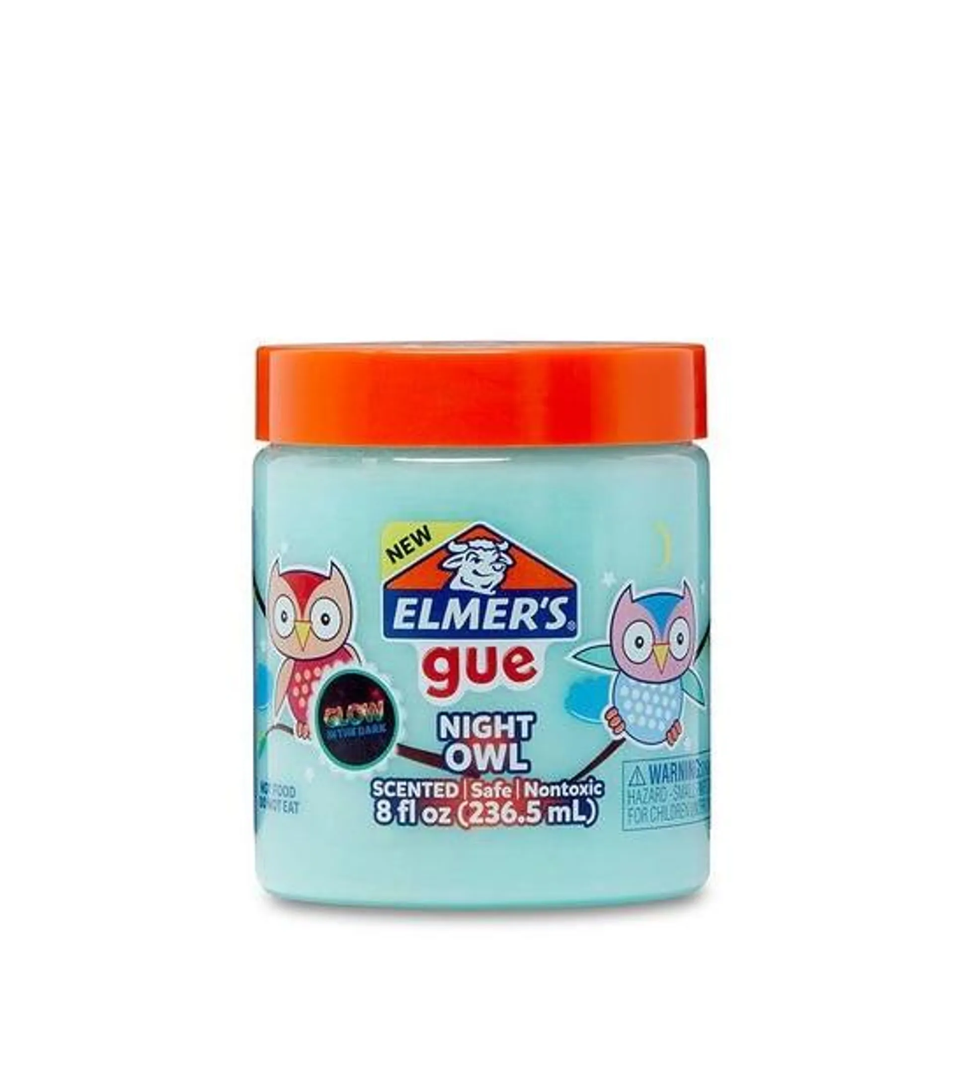 Elmer’s Gue Premade Slime - Night Owl Glow In The Dark 237mL