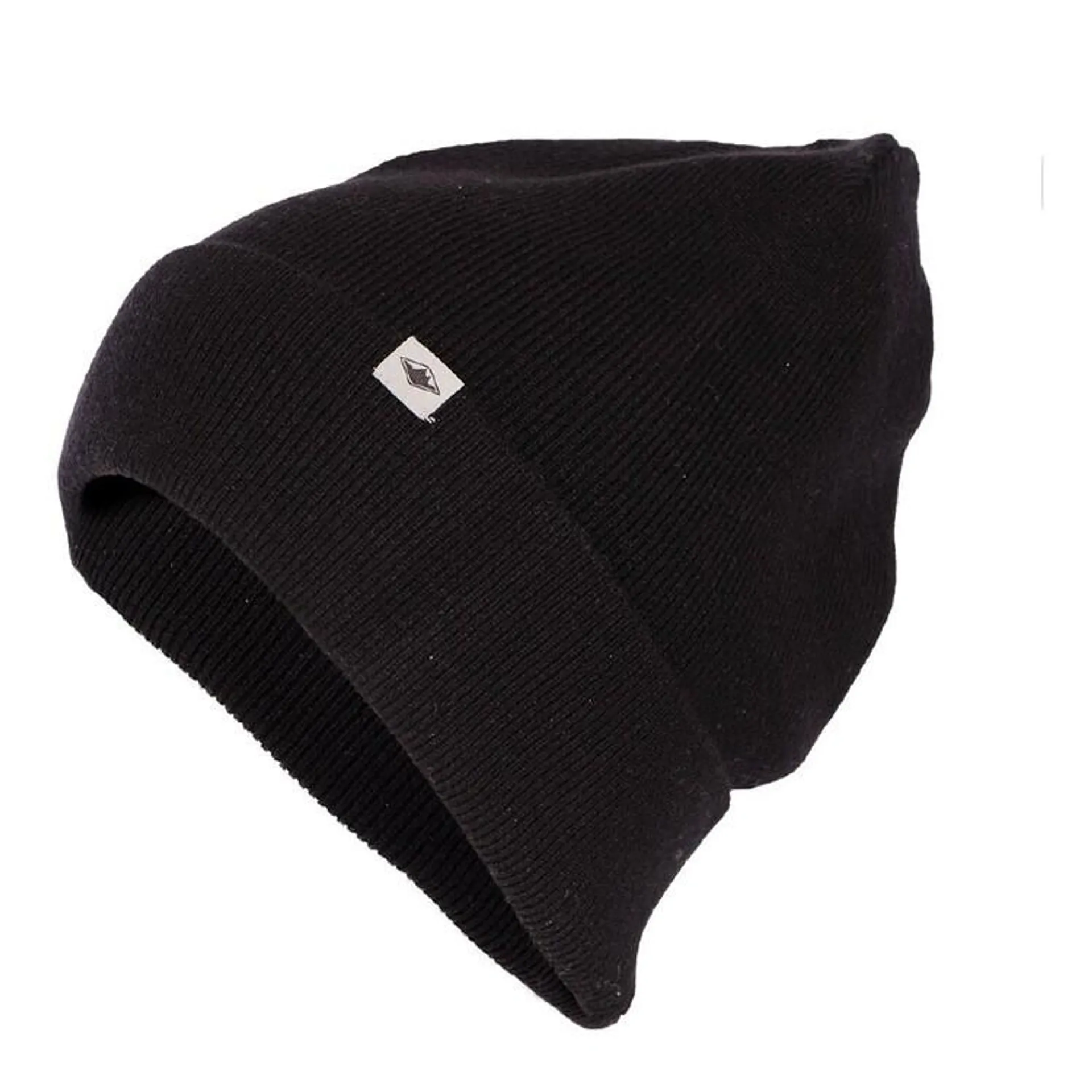 Mountain Designs Unisex Treeline Merino Rib Cuff Beanie Black One Size