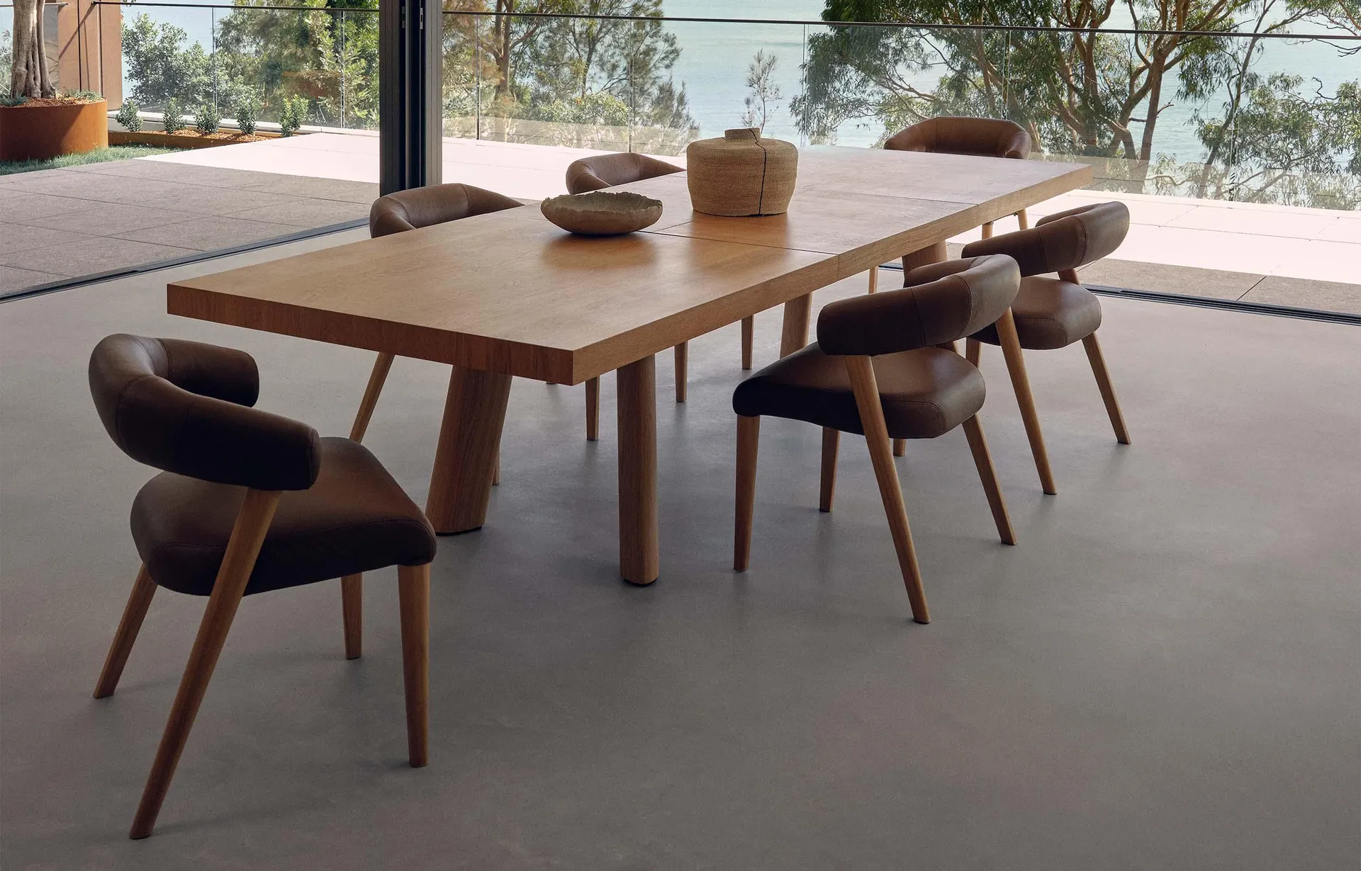 Extension Dining Table - Smoked Oak