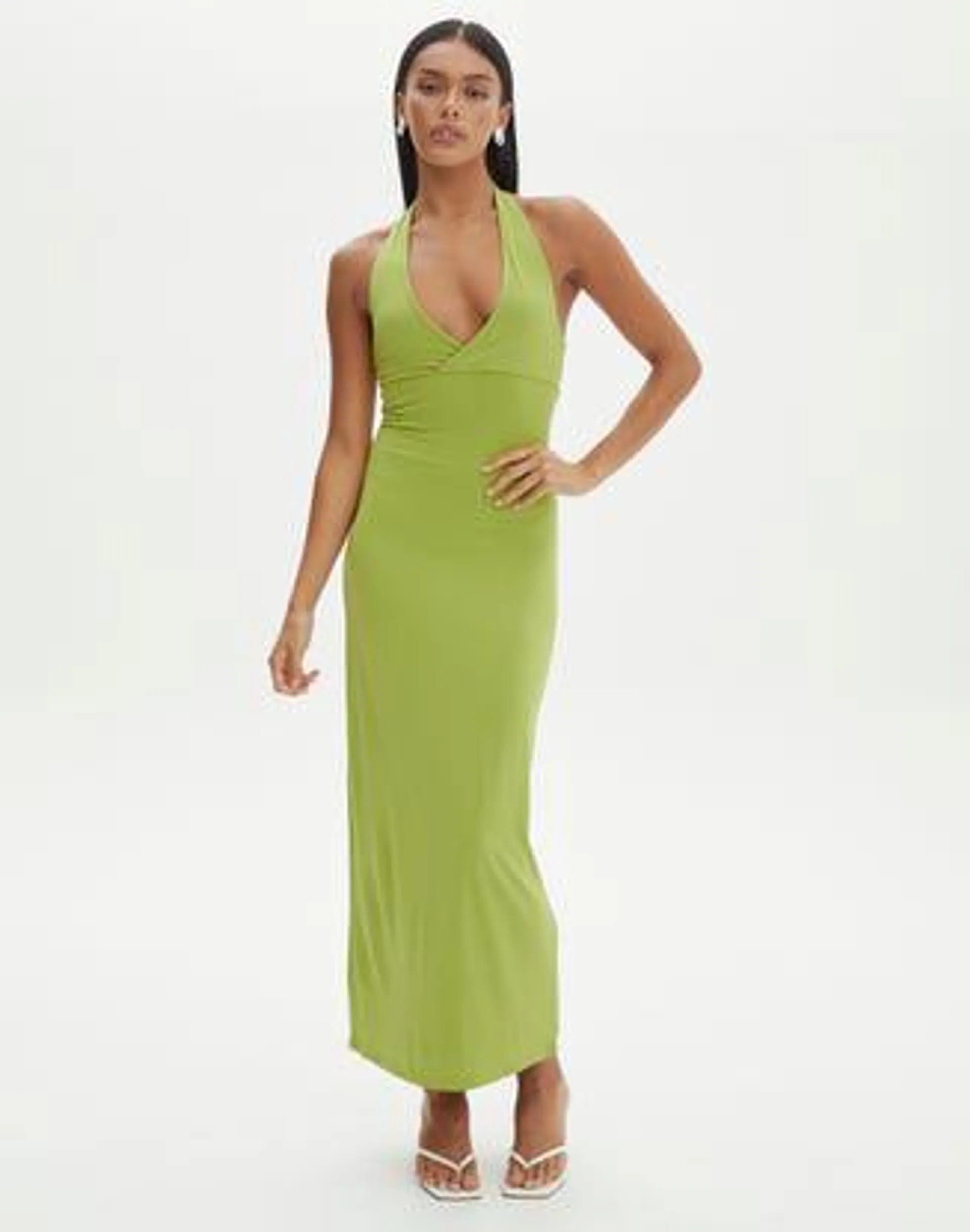 Halter Neck Maxi Dress