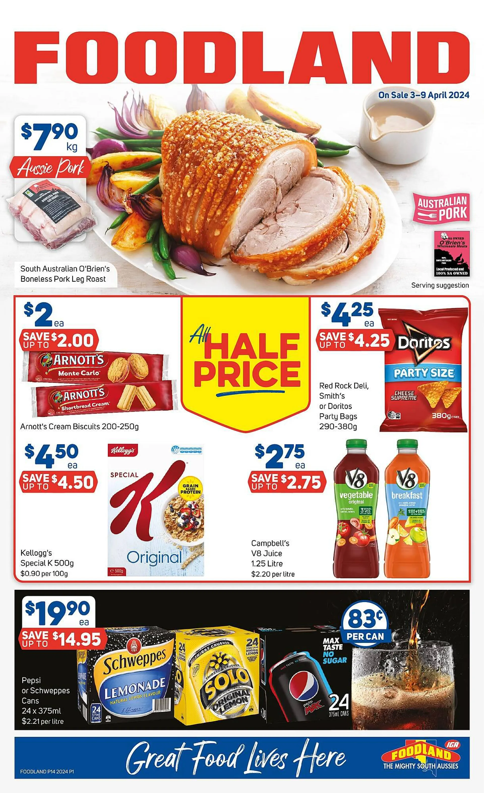Foodland catalogue - Catalogue valid from 3 April to 9 April 2024 - page 1