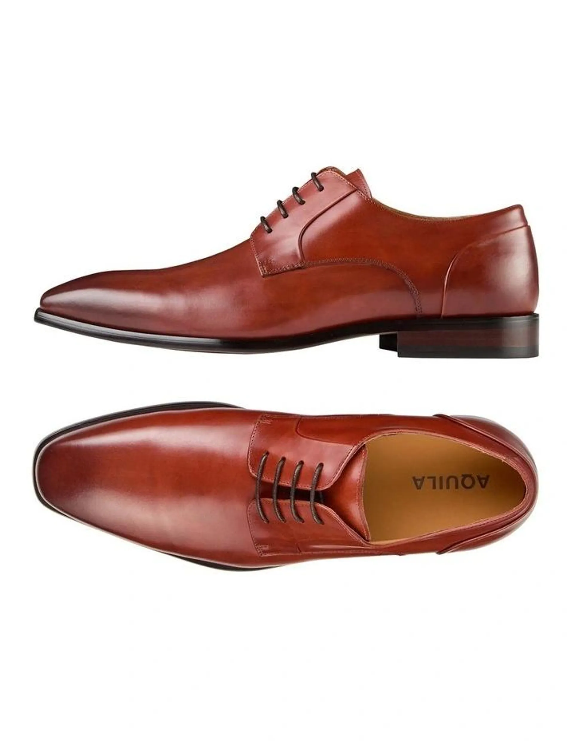 Harlen Leather Dress Shoes in Light Brown