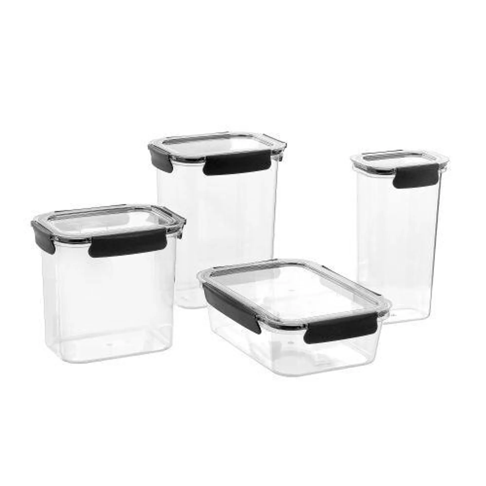 Crystal Fresh Food Container – 4 Piece Set 1.7L/2.7L/2.85L/3.7L