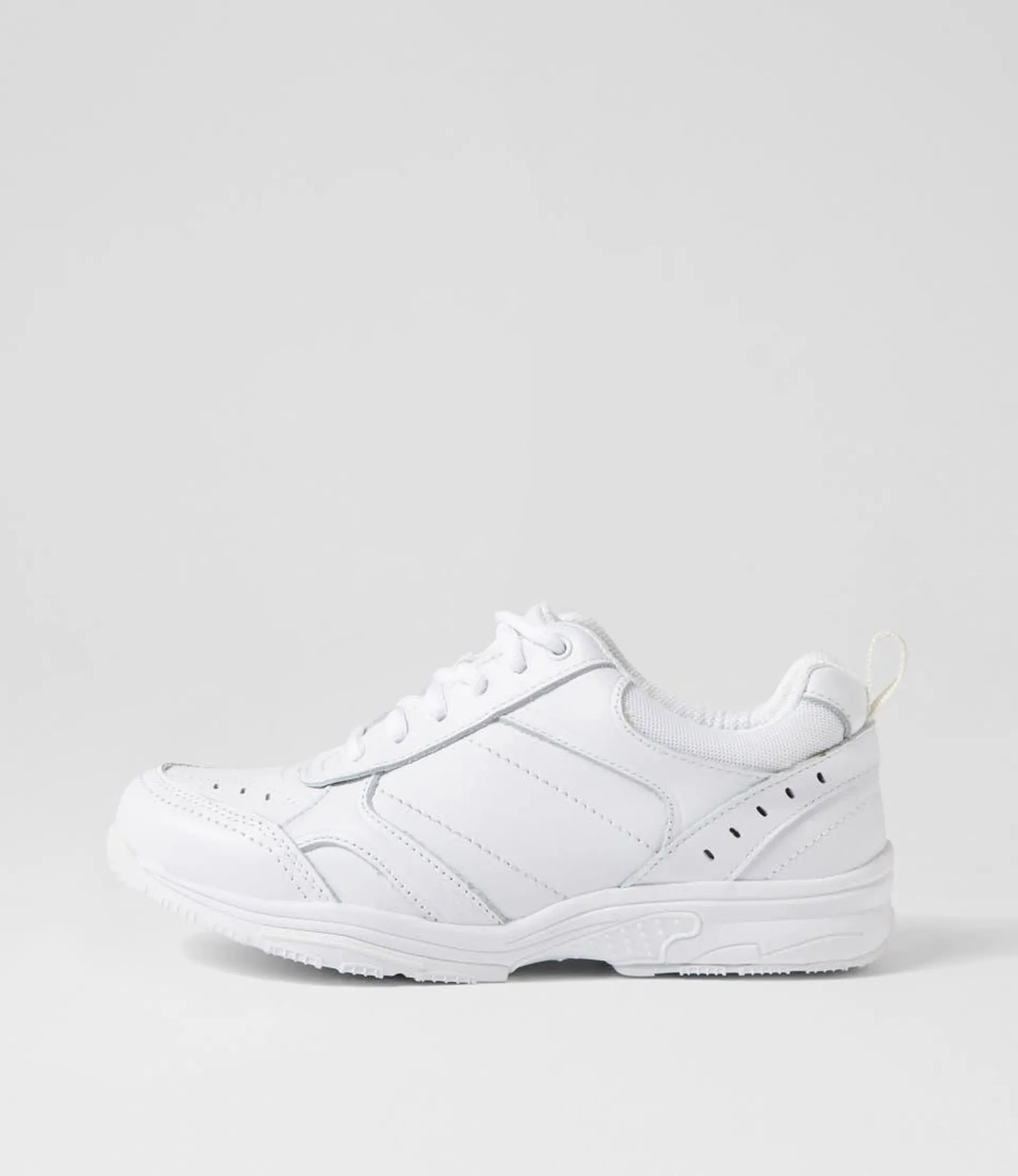 hype snr e lace white leather sneakers