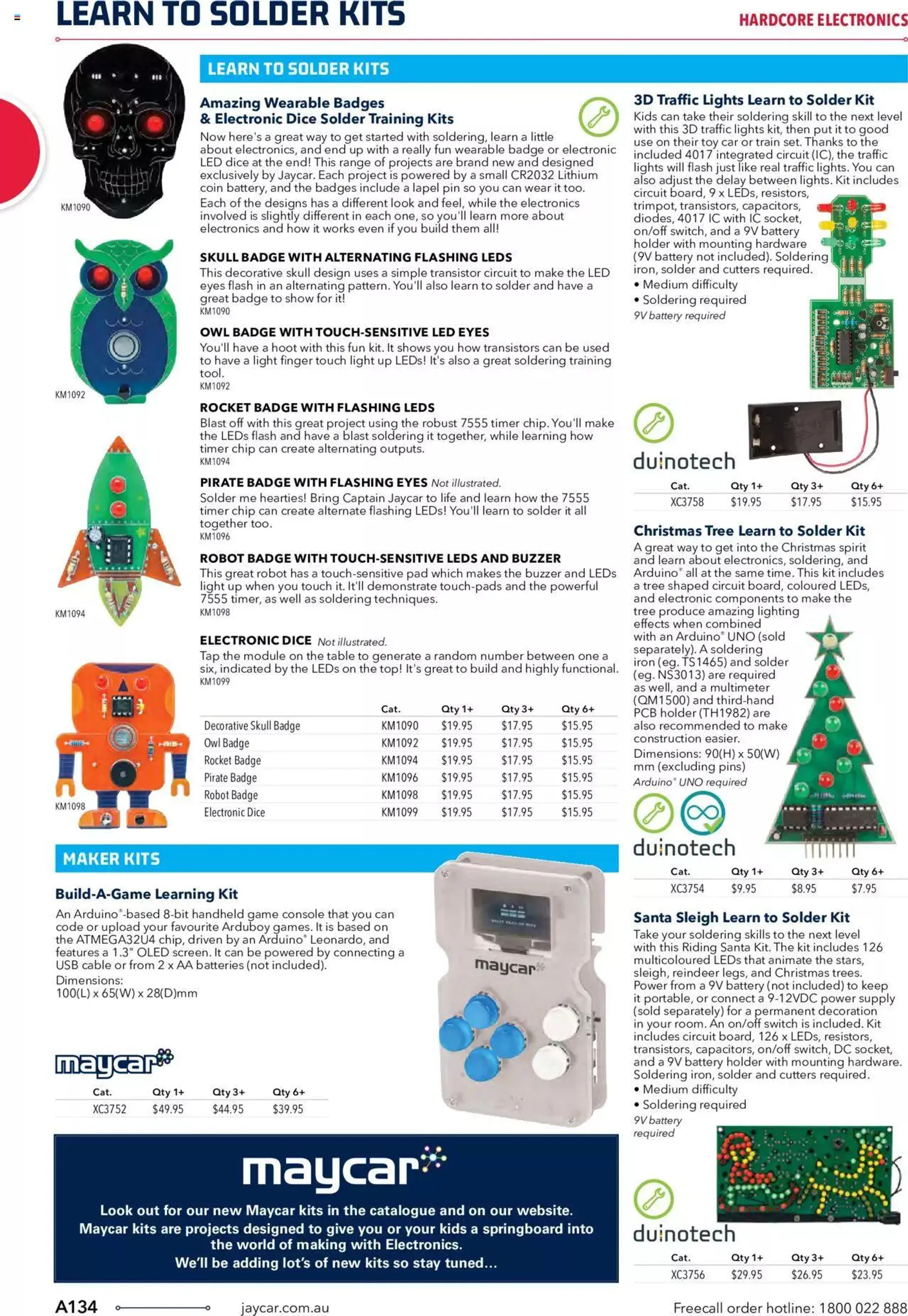 Jaycar Engineering And Scientific Catalogue Back - Catalogue valid from 27 October to 31 January 2024 - page 134