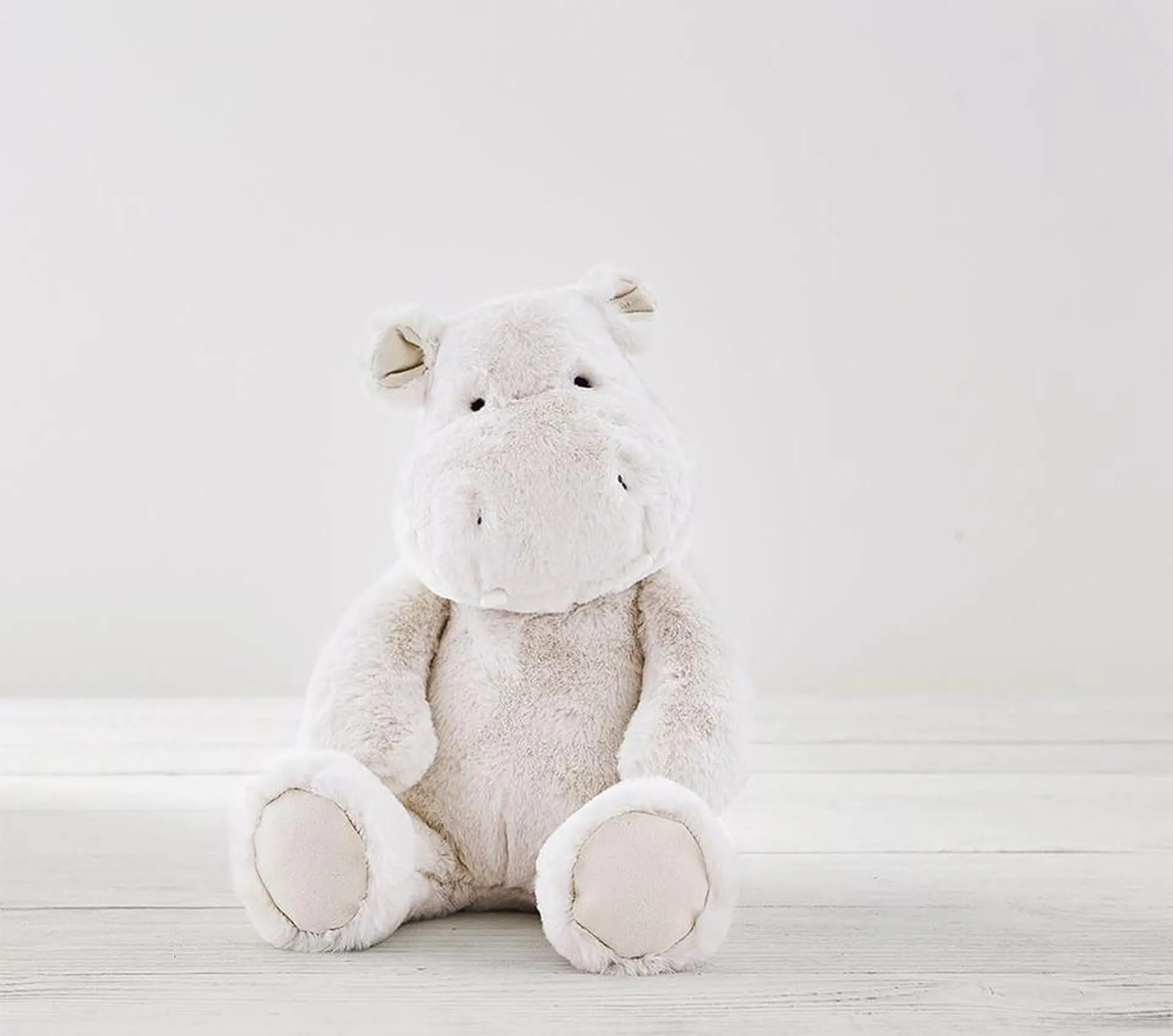 Grey Hippo Nursery Plush