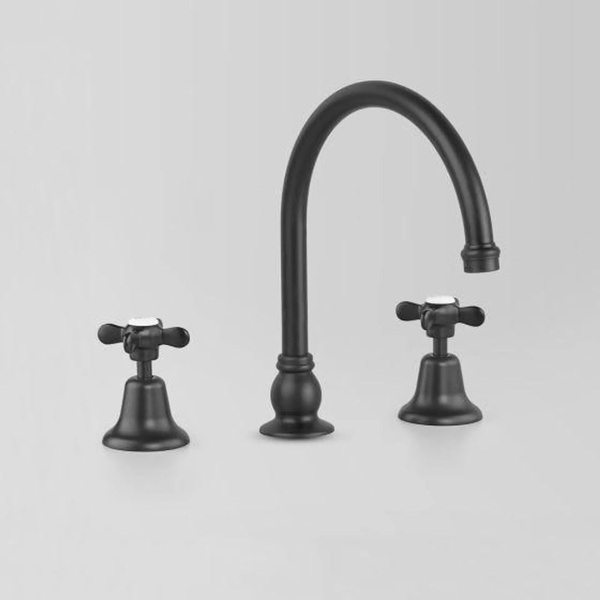 Astrawalker A5107V902 Olde English Black Basin/Counter Tap Set