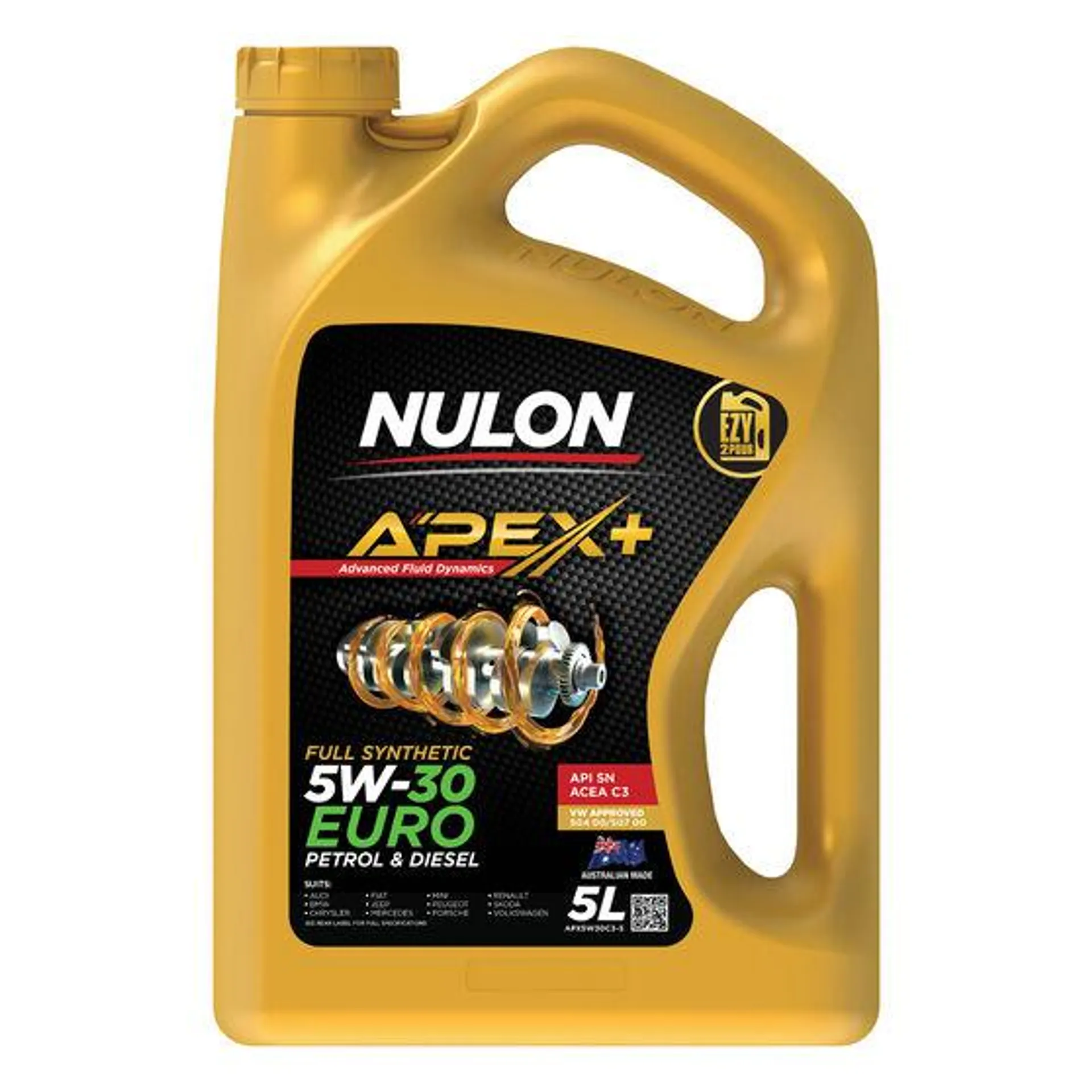 Nulon Apex+ 5W-30 Euro Petrol & Diesel 5 Litre