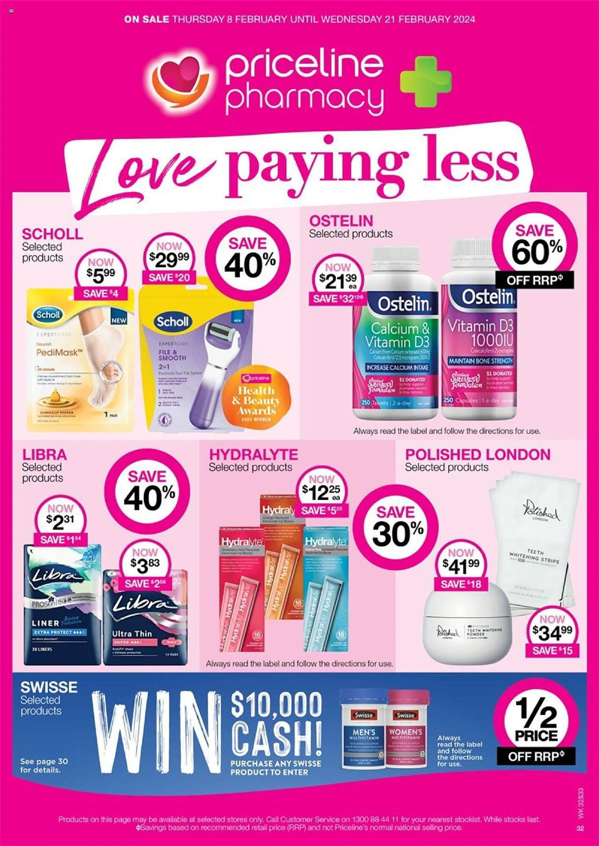 Priceline catalogue - Catalogue valid from 8 February to 21 February 2024 - page 32