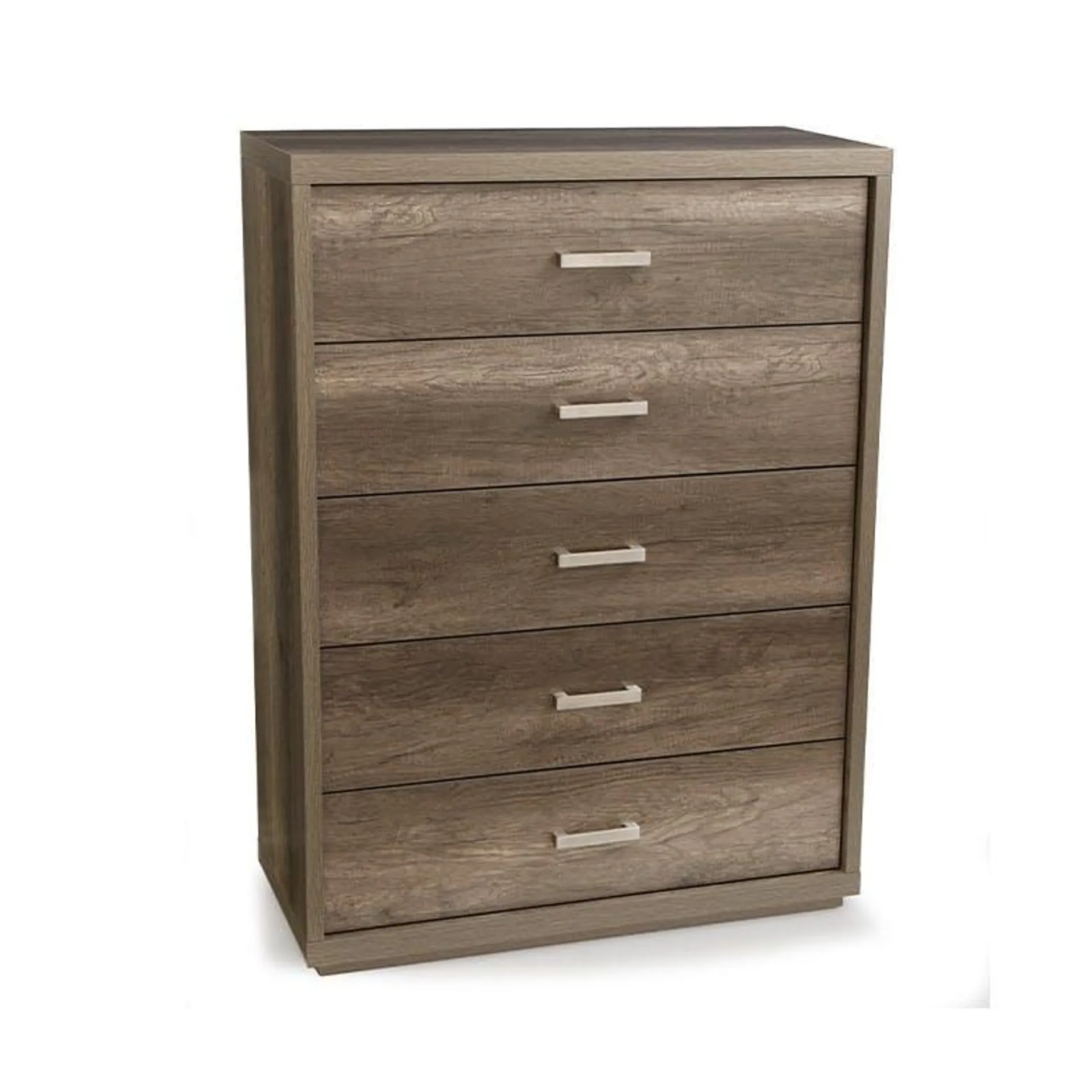 Arc Tallboy (5 Drawer), Charcoal