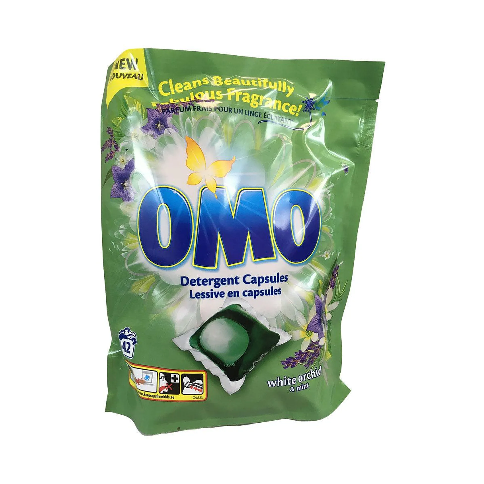 Omo Laundry Capsules White Orchid & Mint 42pk