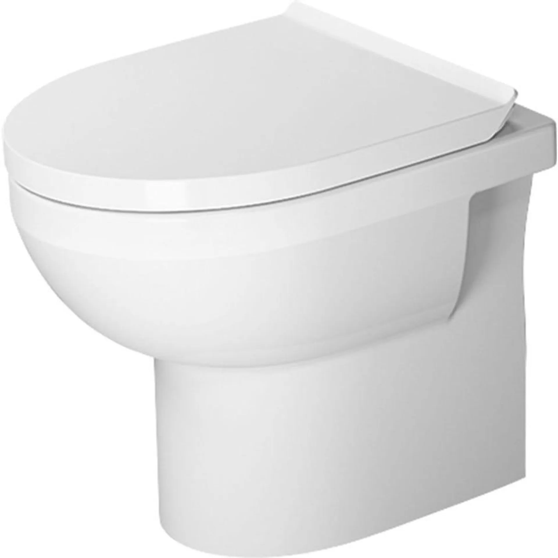 Duravit D4084090P DuraStyle Basic Wall Faced Toilet - Back Entry / P Trap