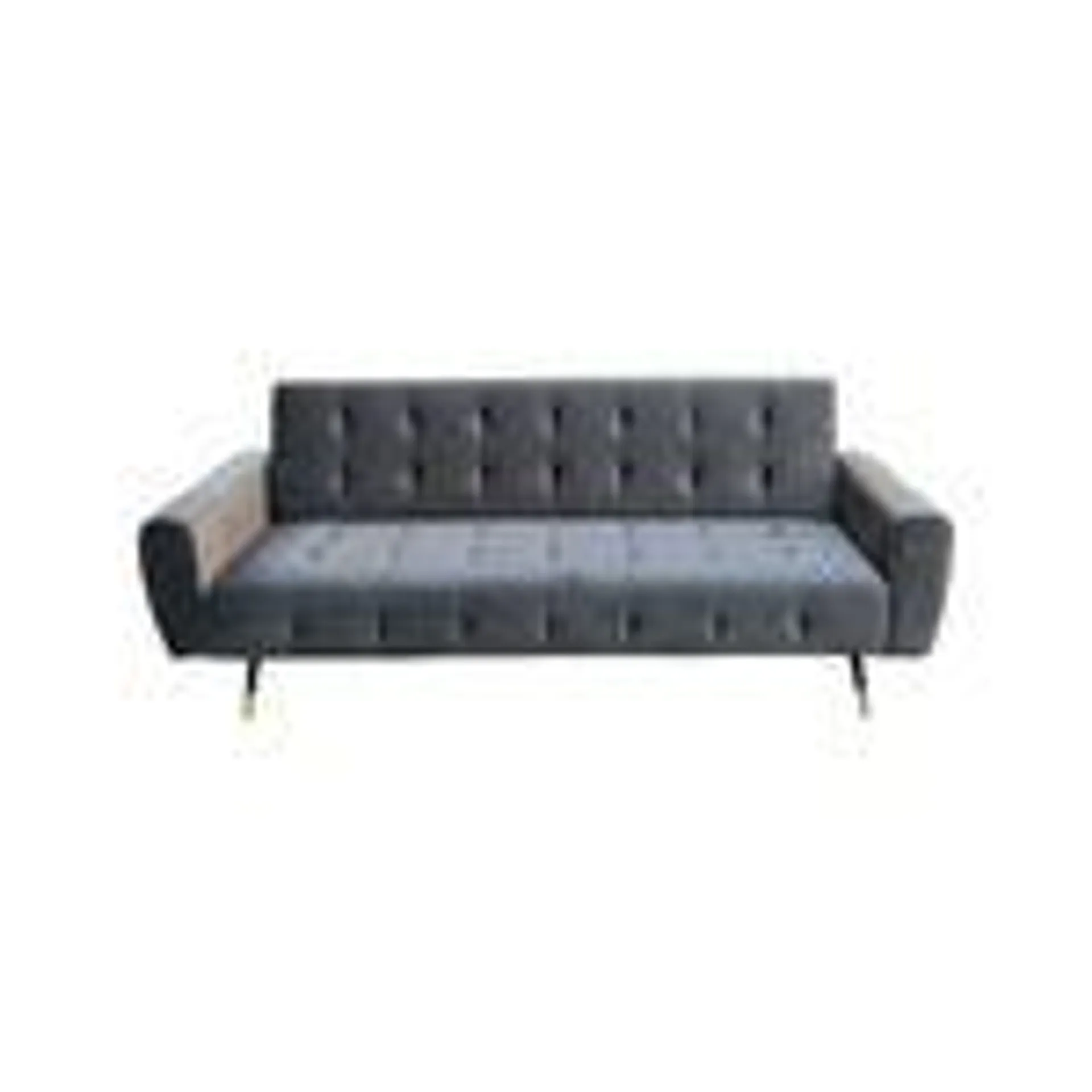 Ava Tufted Velvet Sofa Bed by Sarantino - Dark Grey