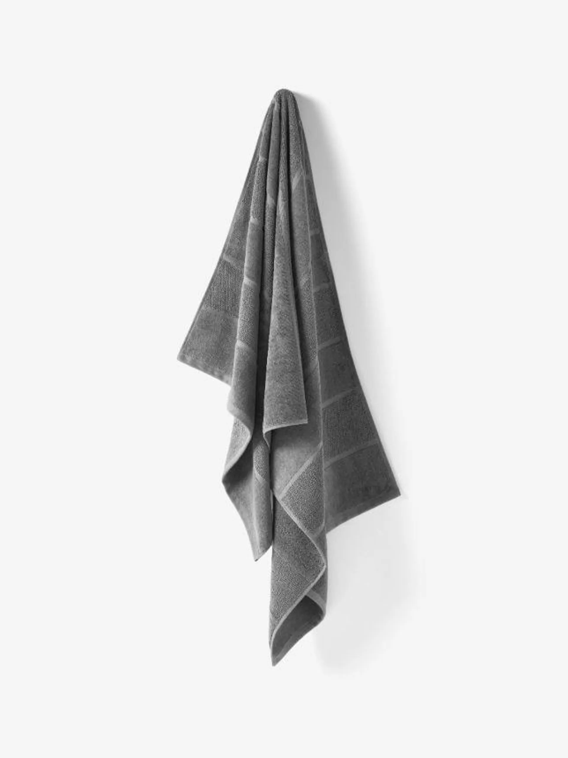 Velour Stripe Ash Towel Collection