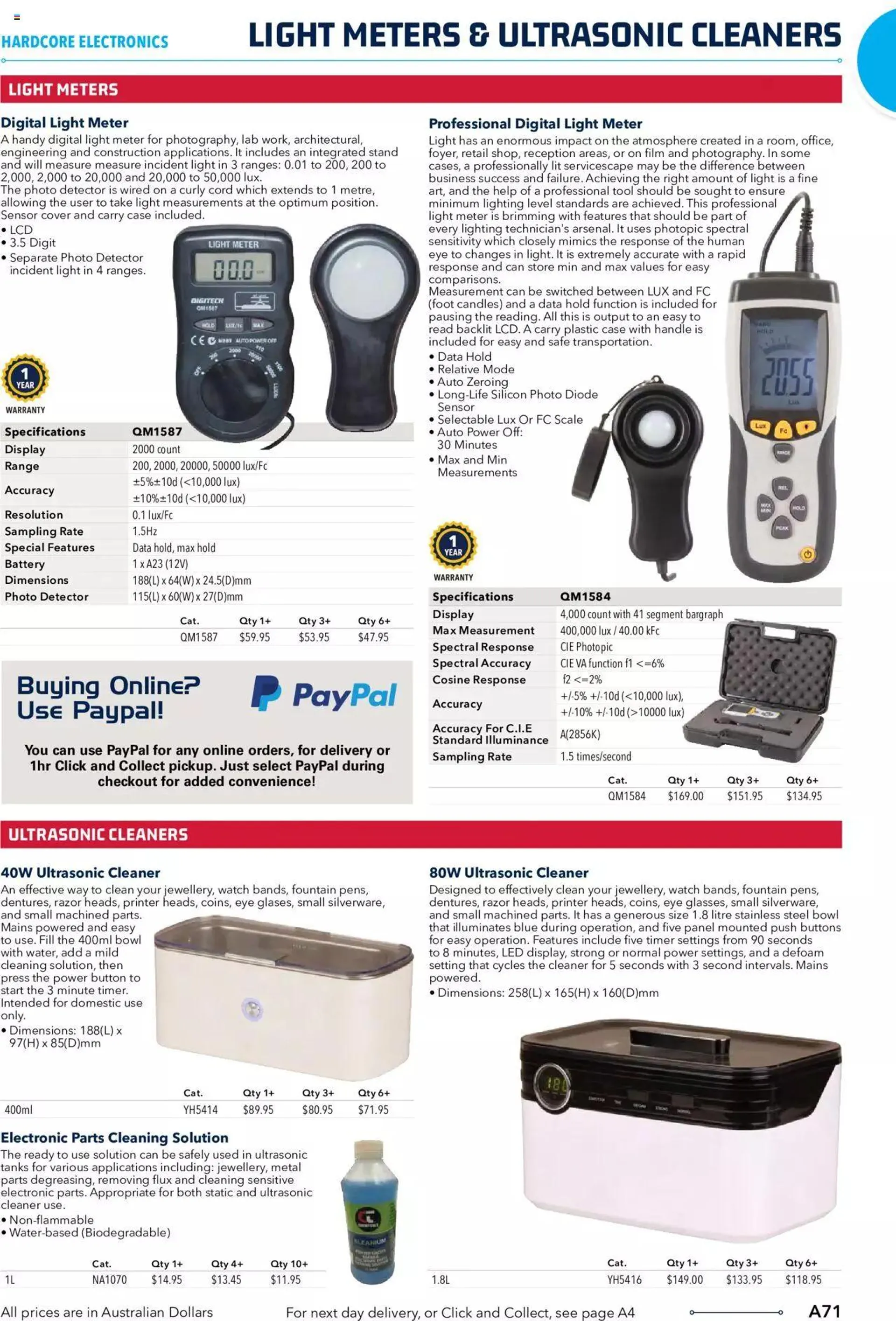 Jaycar Engineering And Scientific Catalogue Back - Catalogue valid from 27 October to 31 January 2024 - page 71