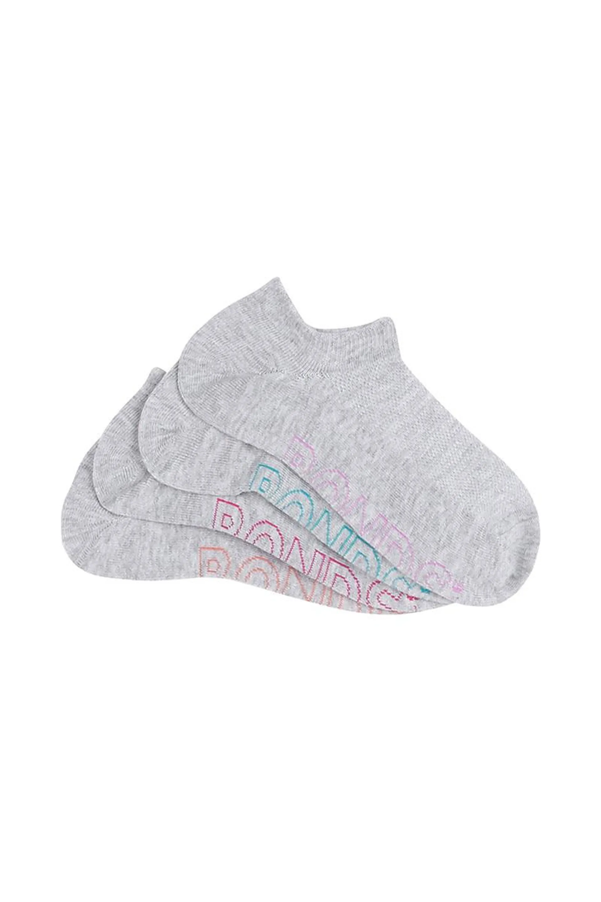 Womens Logo Light No Show Socks 4 Pack