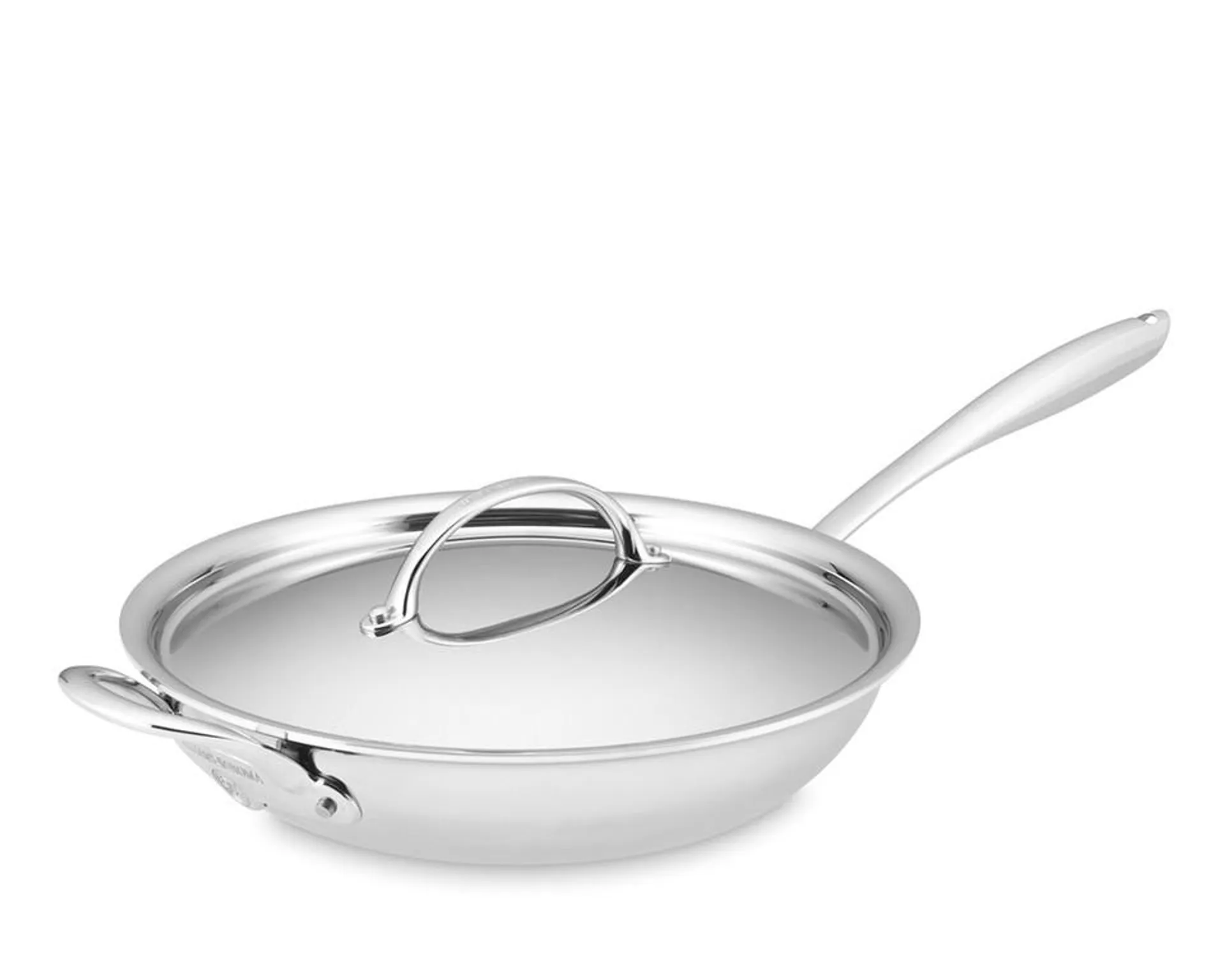 Williams Sonoma Thermo-Clad™ Stainless-Steel Nonstick Covered Fry Pan