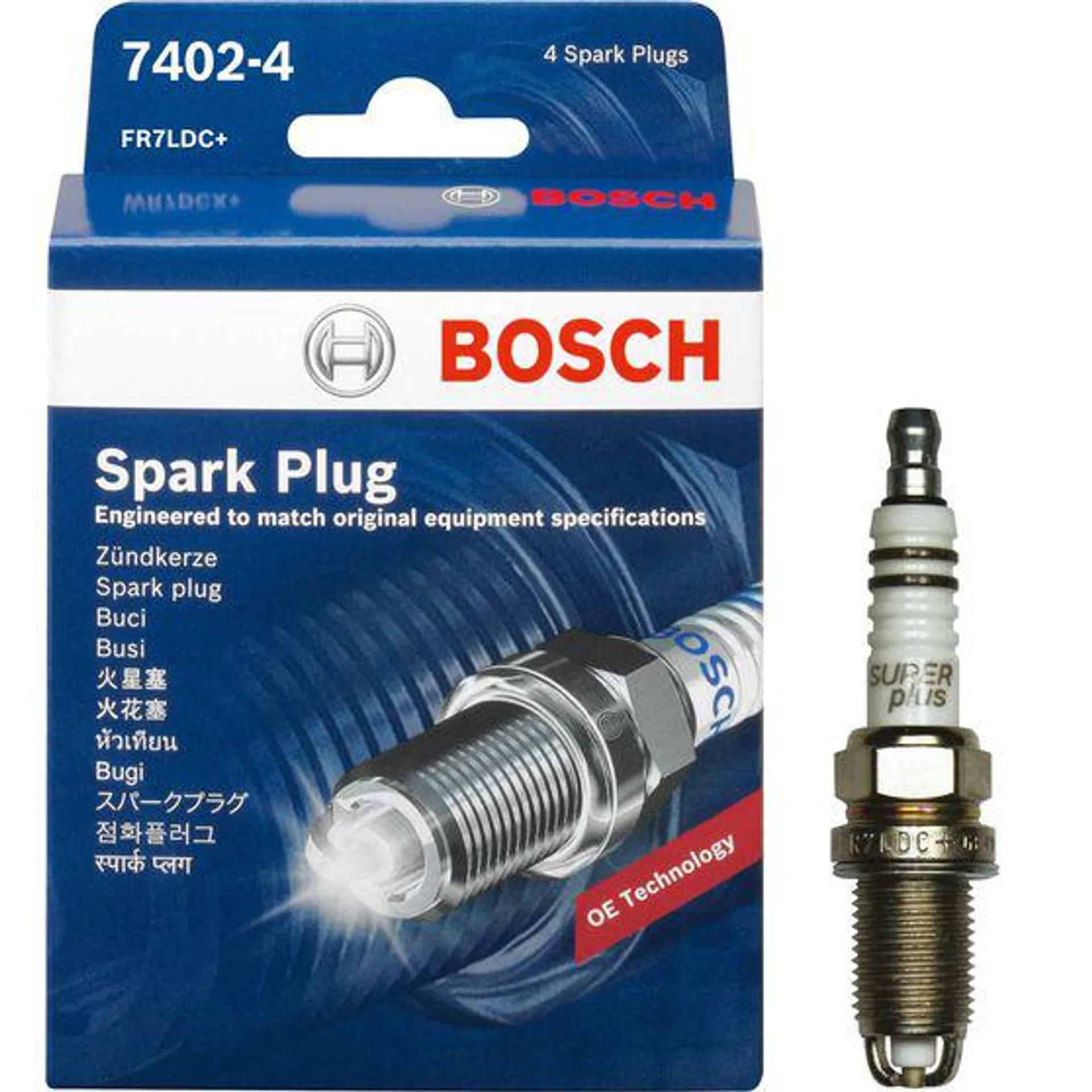 Bosch Spark Plug 7402-4 4 Pack