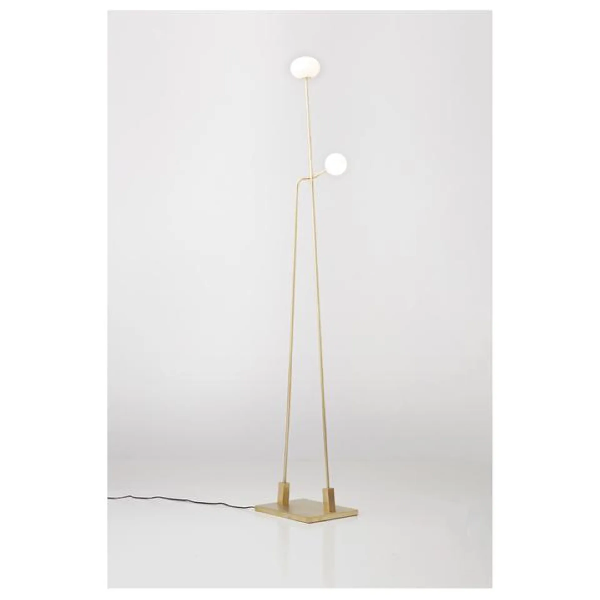 Atelier De Troupe Tempo Floor Lamp Satin Brass TEMPOFLBRO