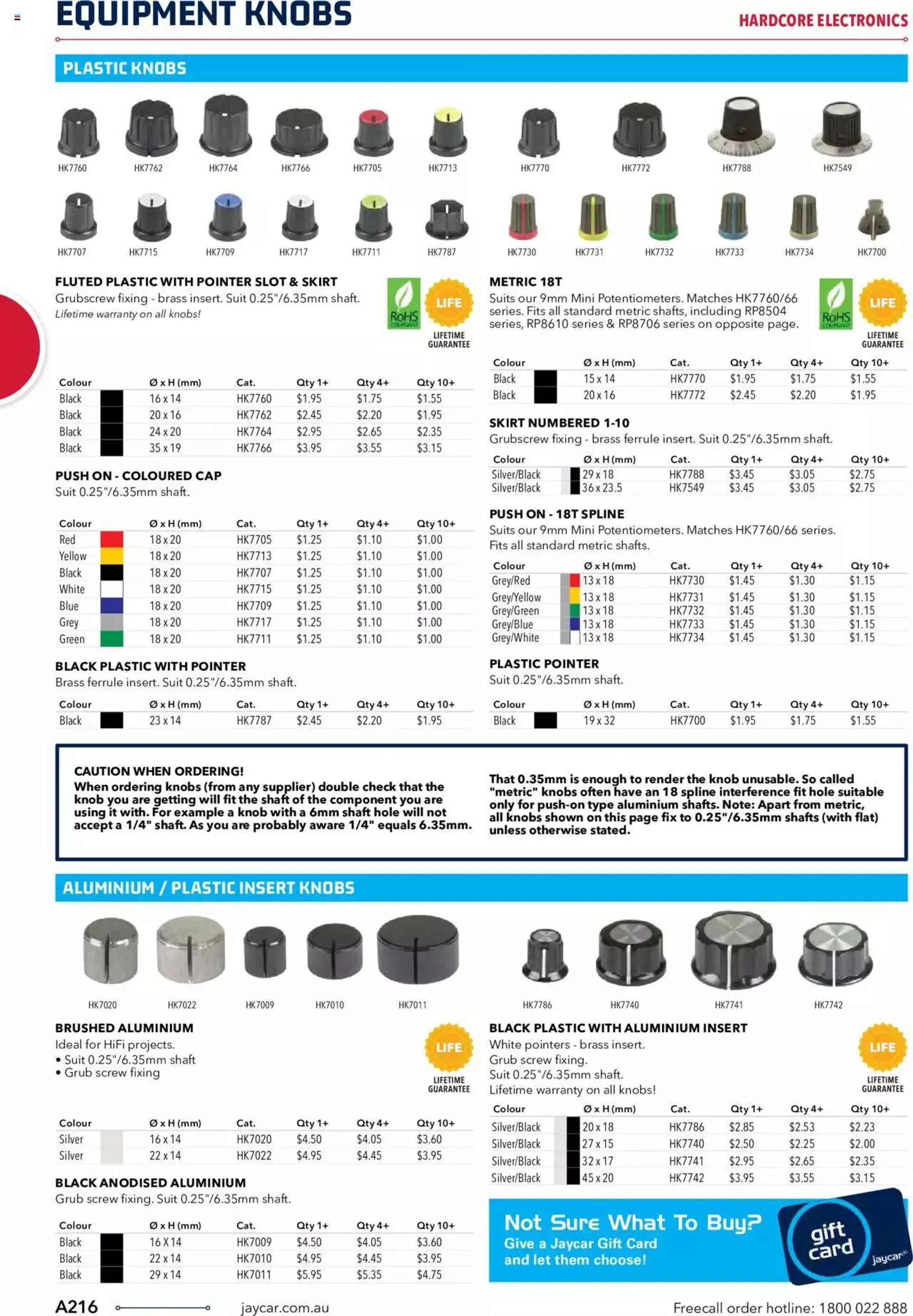 Jaycar Catalogue 2021/22 Engineering And Scientific Catalogue Back - 215