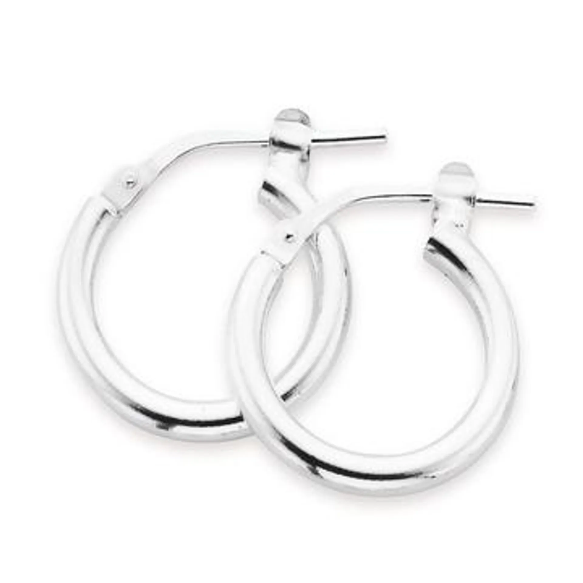 Silver 10mm Hoop Earrings