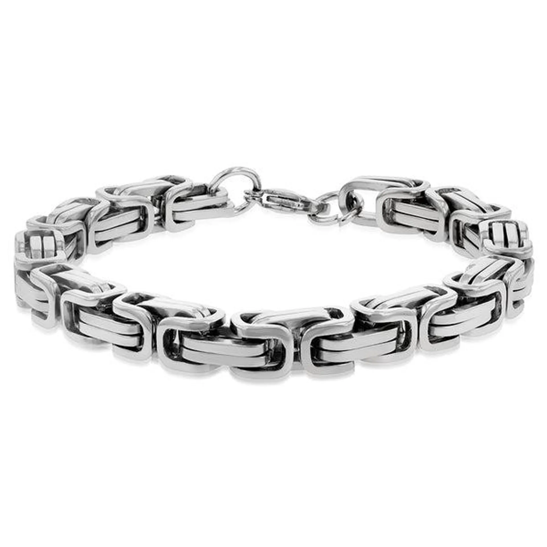 Stainless Steel Fancy Links 22cm Bracelet