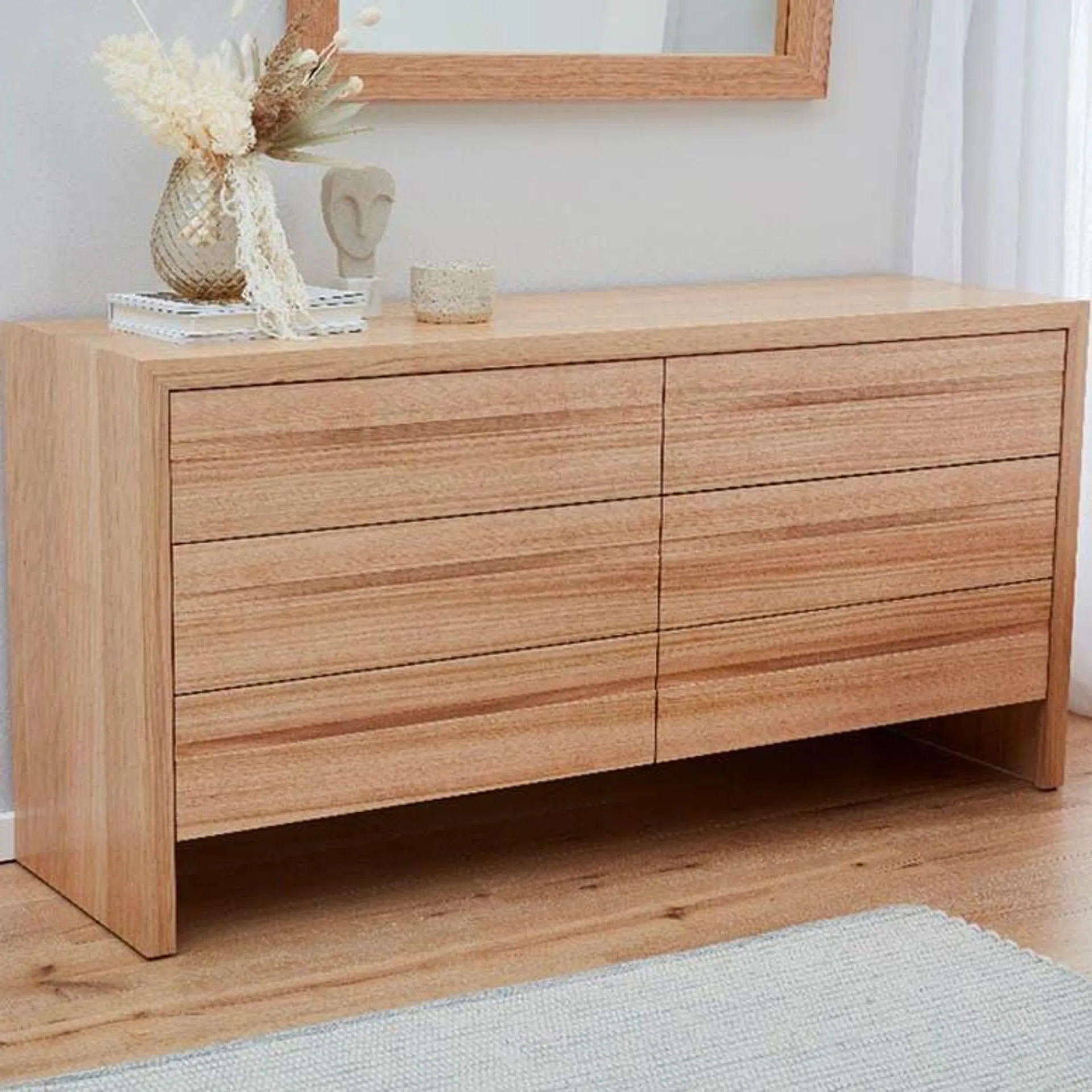 Rialto Dresser (6 Drawer), Natural