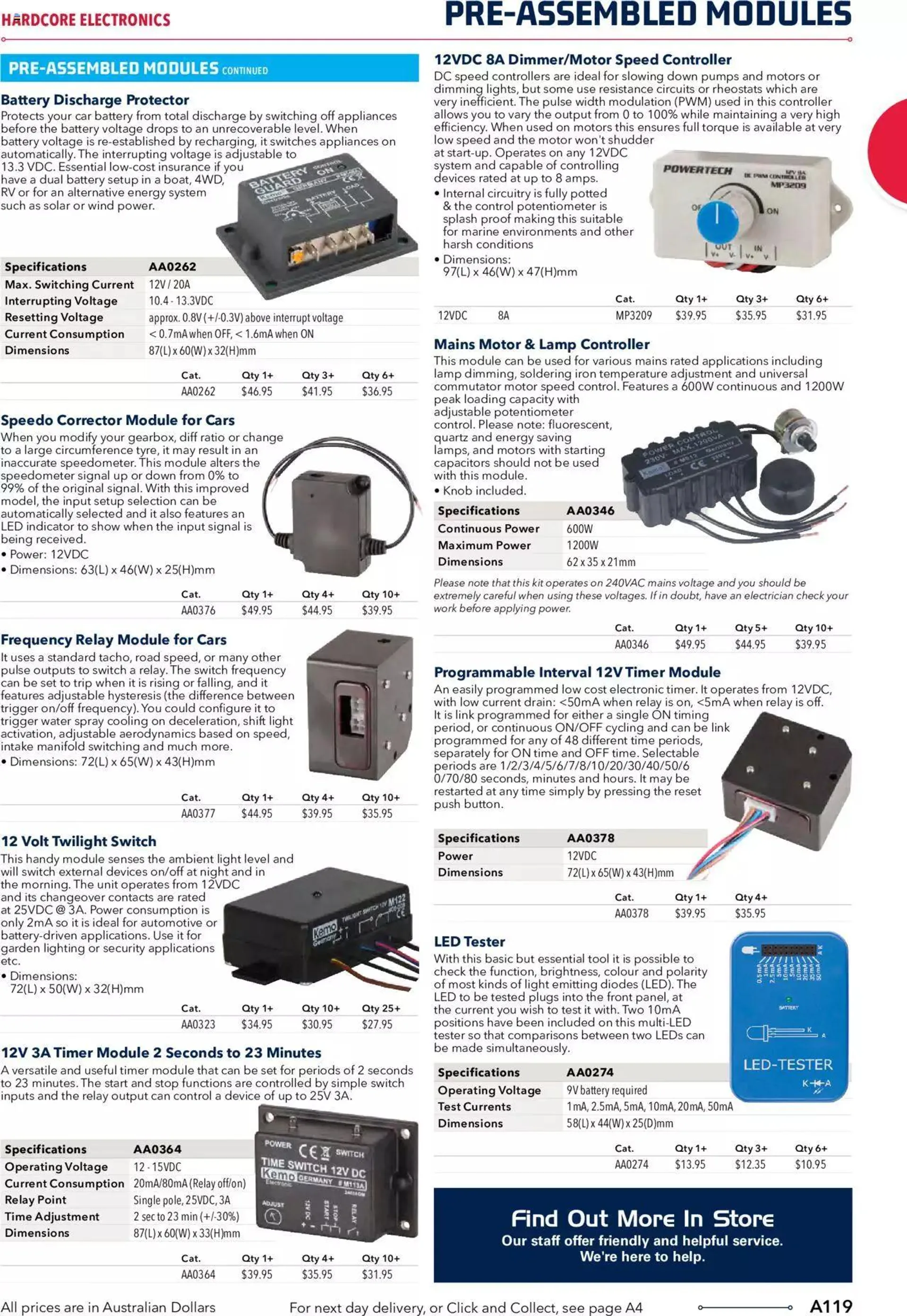 Jaycar Engineering And Scientific Catalogue Back - Catalogue valid from 27 October to 31 January 2024 - page 119