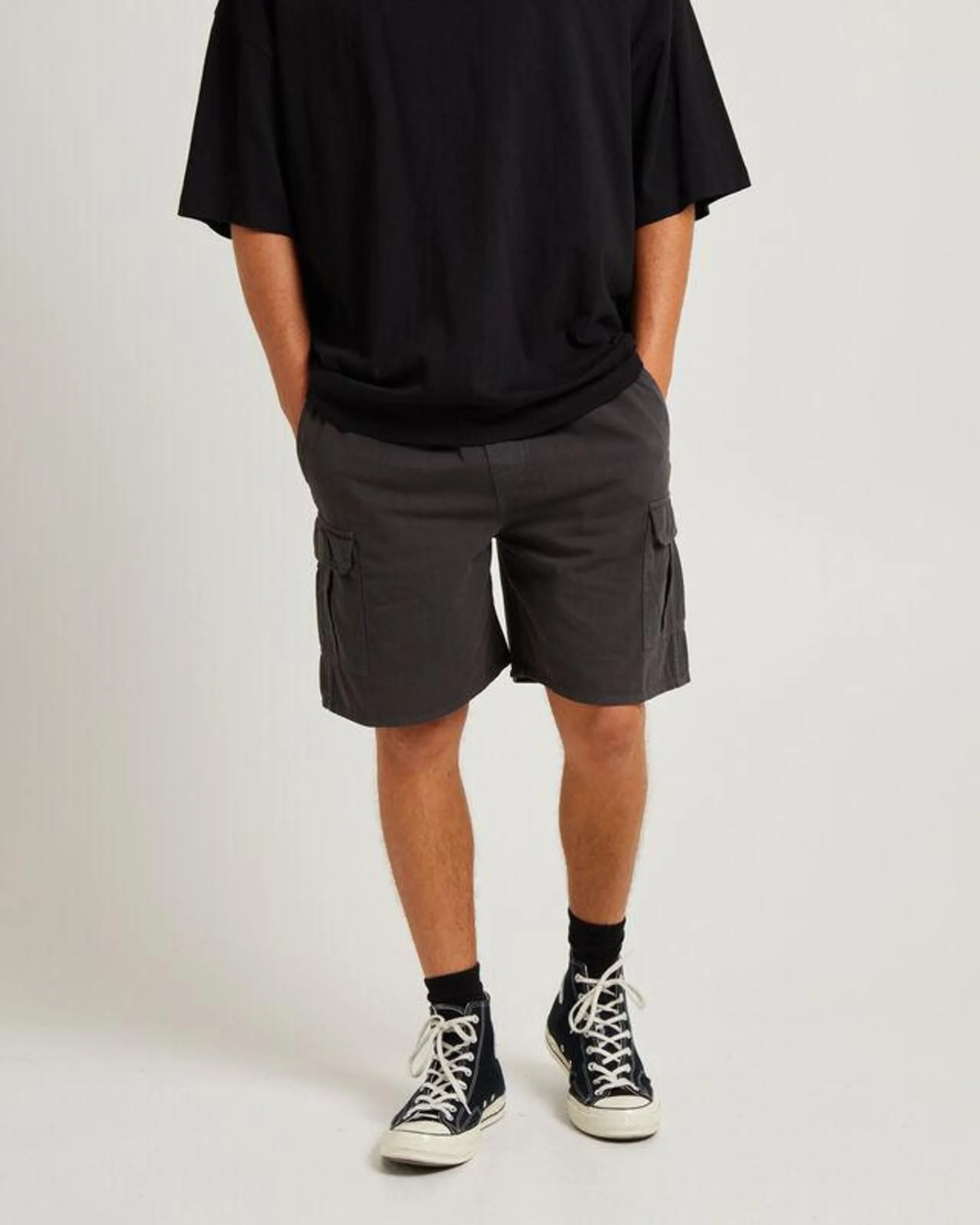 Tradie Cargo Shorts Black